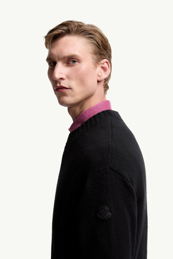 Wool & Cashmere Jumper Men Black Moncler 1