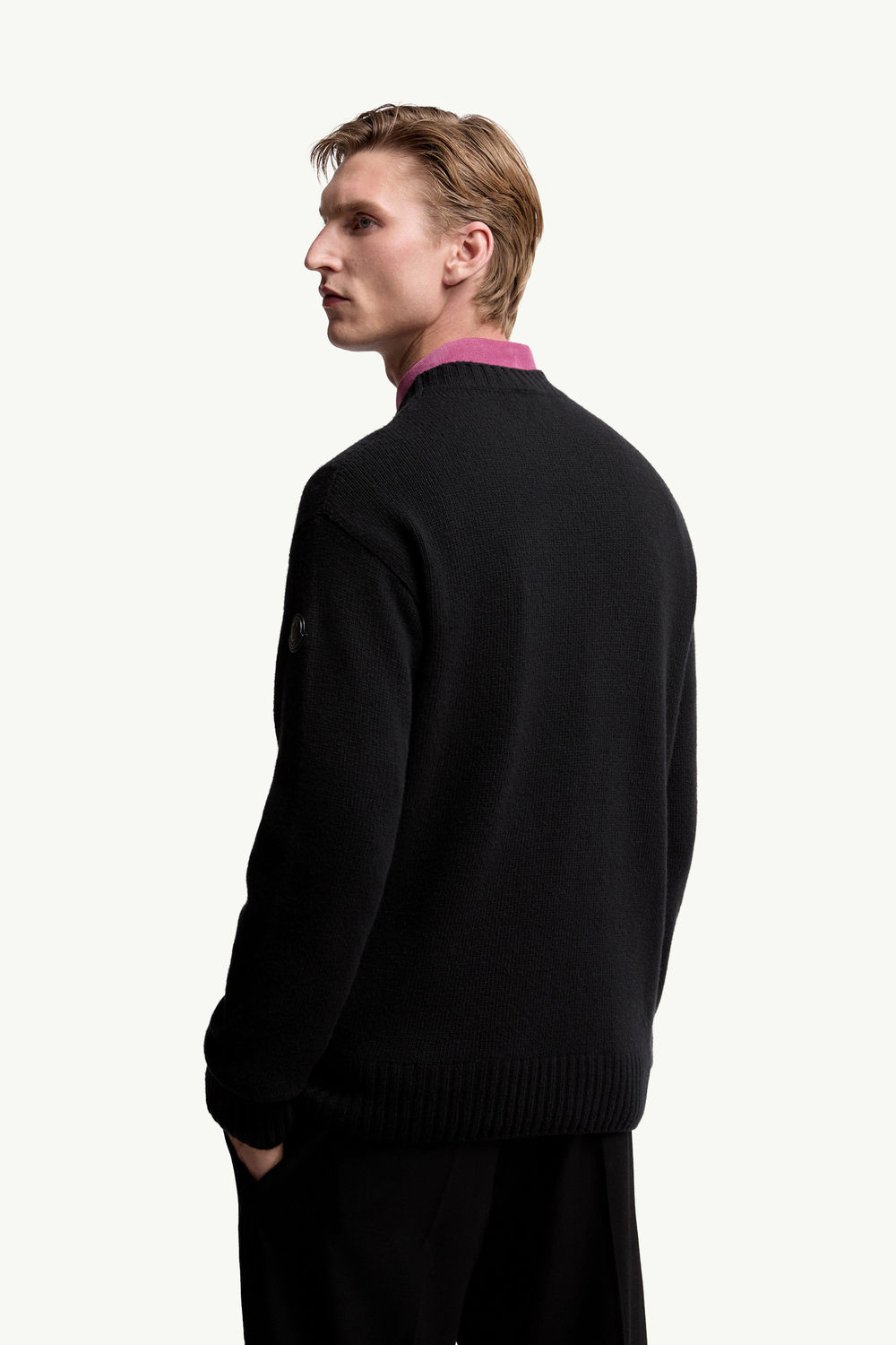 Wool & Cashmere Jumper Men Black Moncler 4