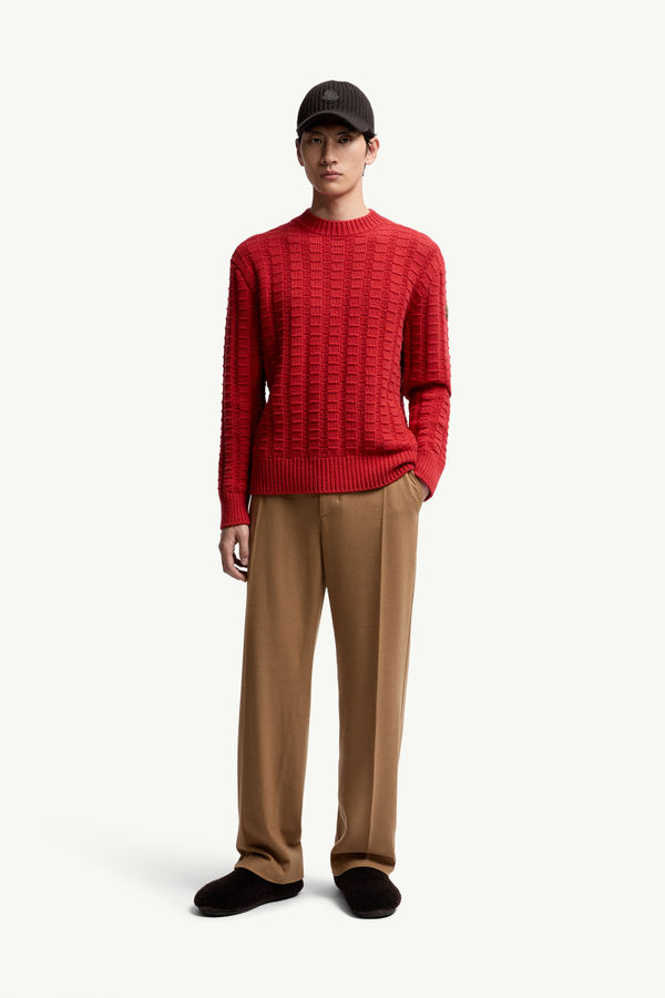 Wool & Cashmere Jumper Men Red Moncler 0