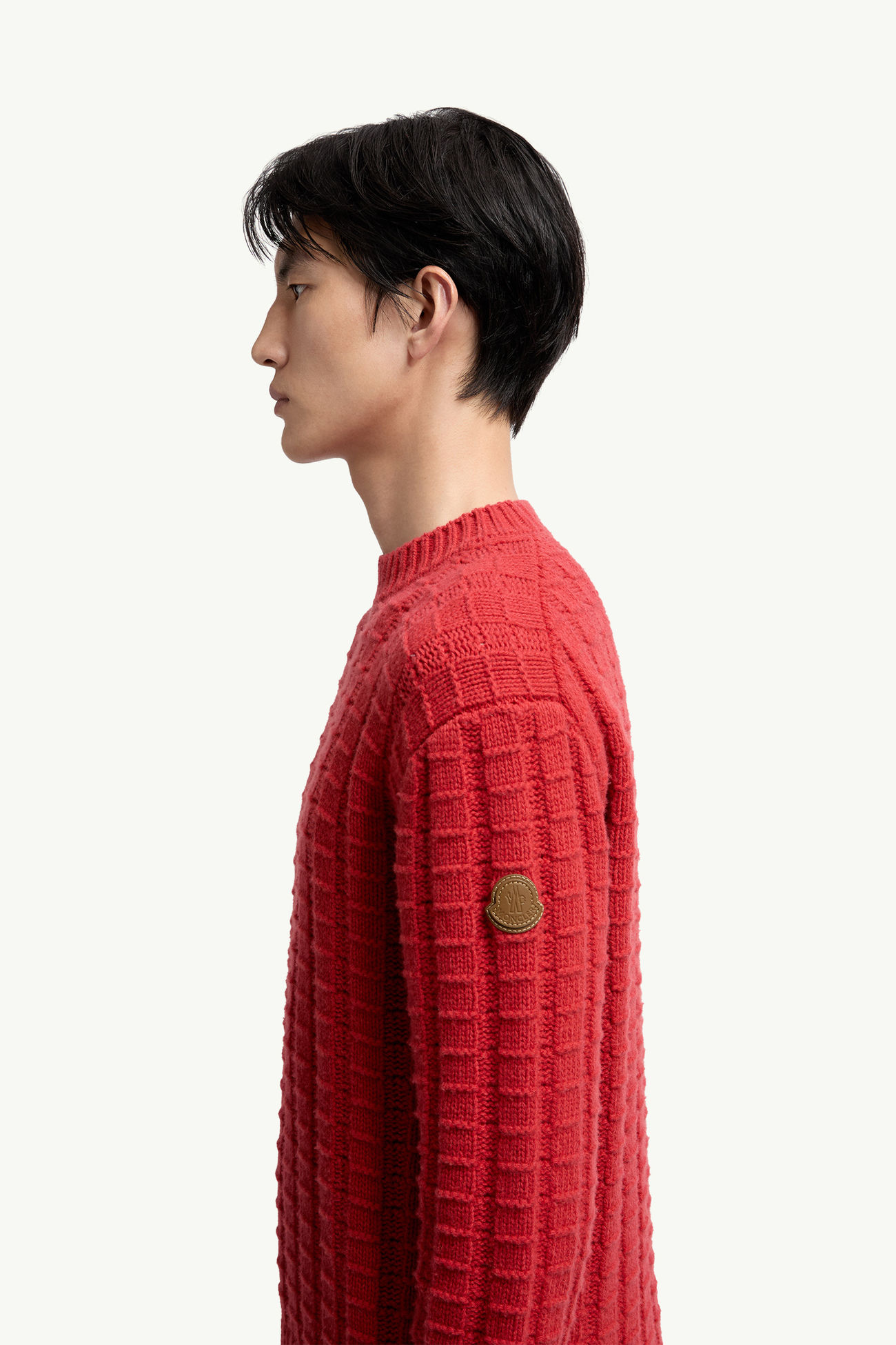 Pullover aus Wolle und Kaschmir Herren Rot Moncler 1