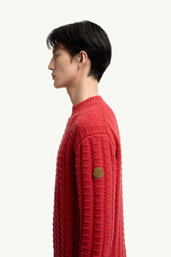 Wool & Cashmere Jumper Men Red Moncler 1