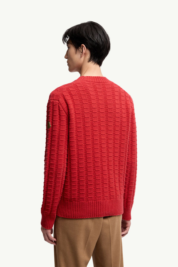 Wool & Cashmere Jumper Men Red Moncler 4