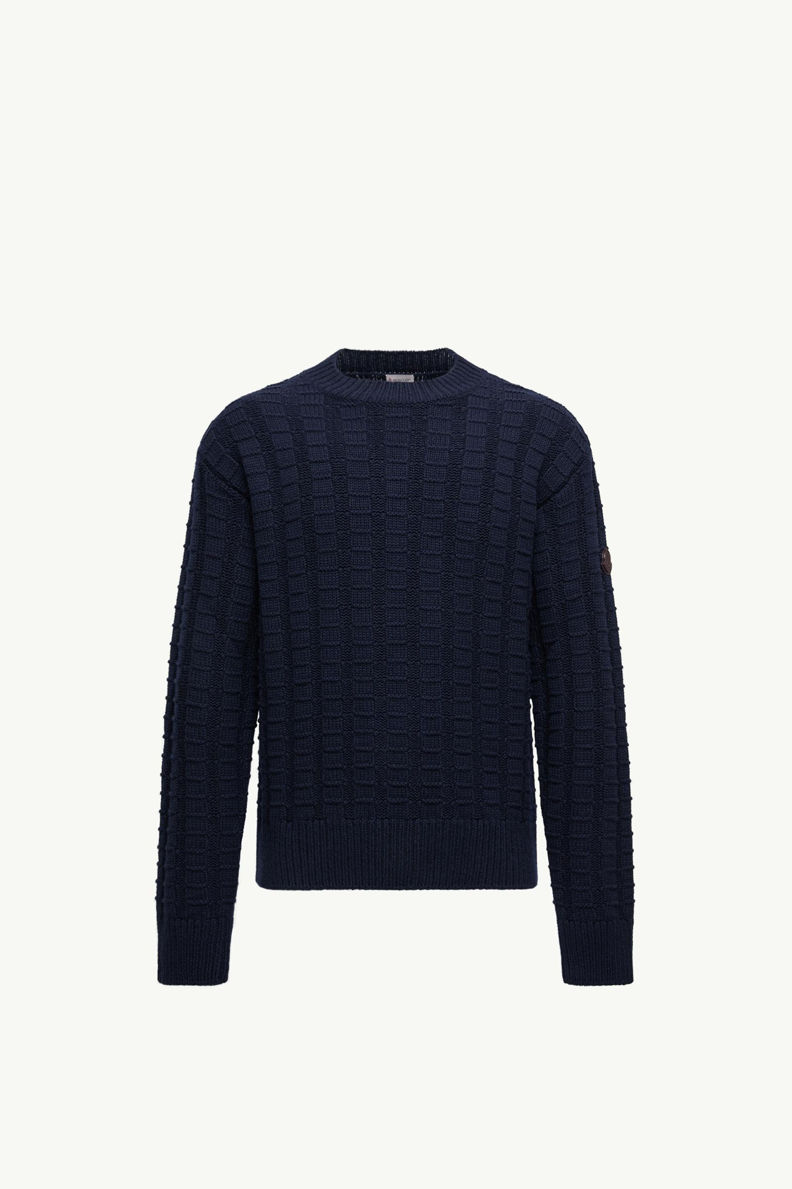 Navy Blue Wool & Cashmere Sweater - Sweaters & Cardigans for Men