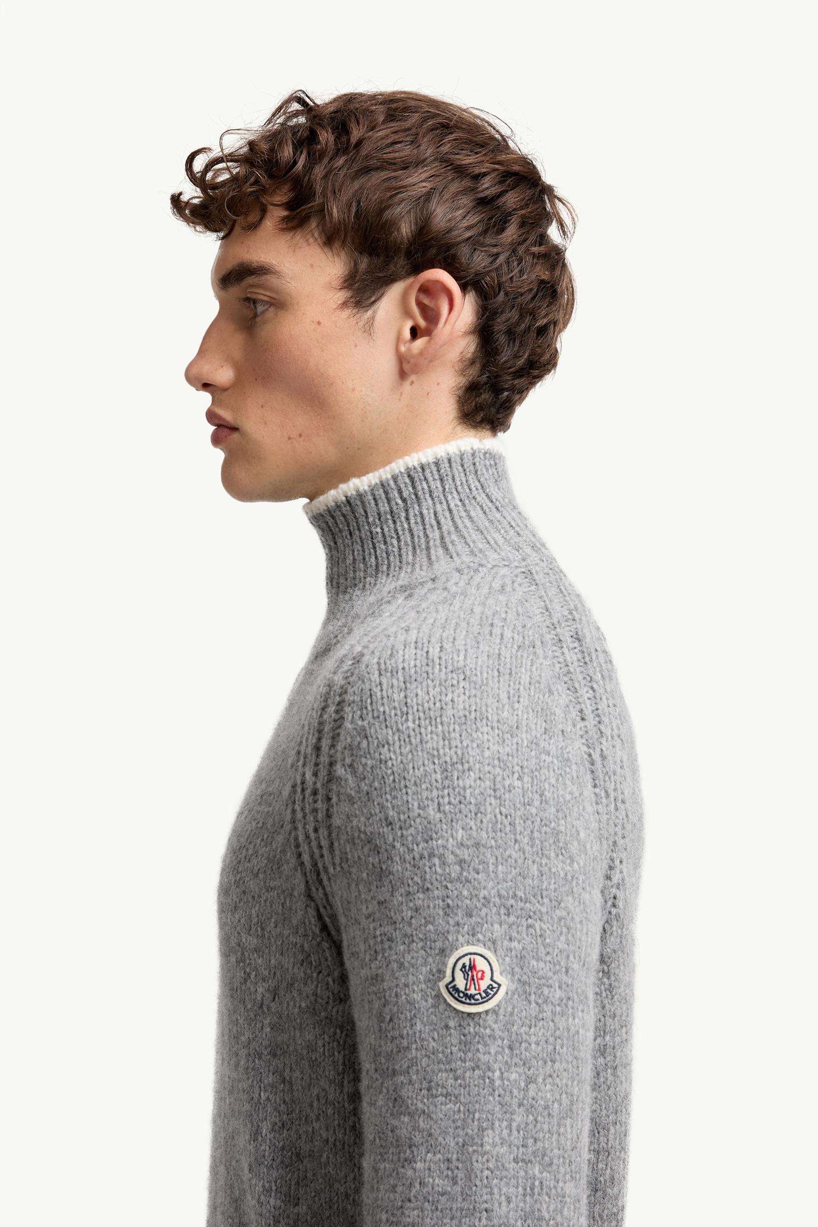 男士羊驼毛和羊毛混纺高领毛衣 男士 灰色 Moncler 1