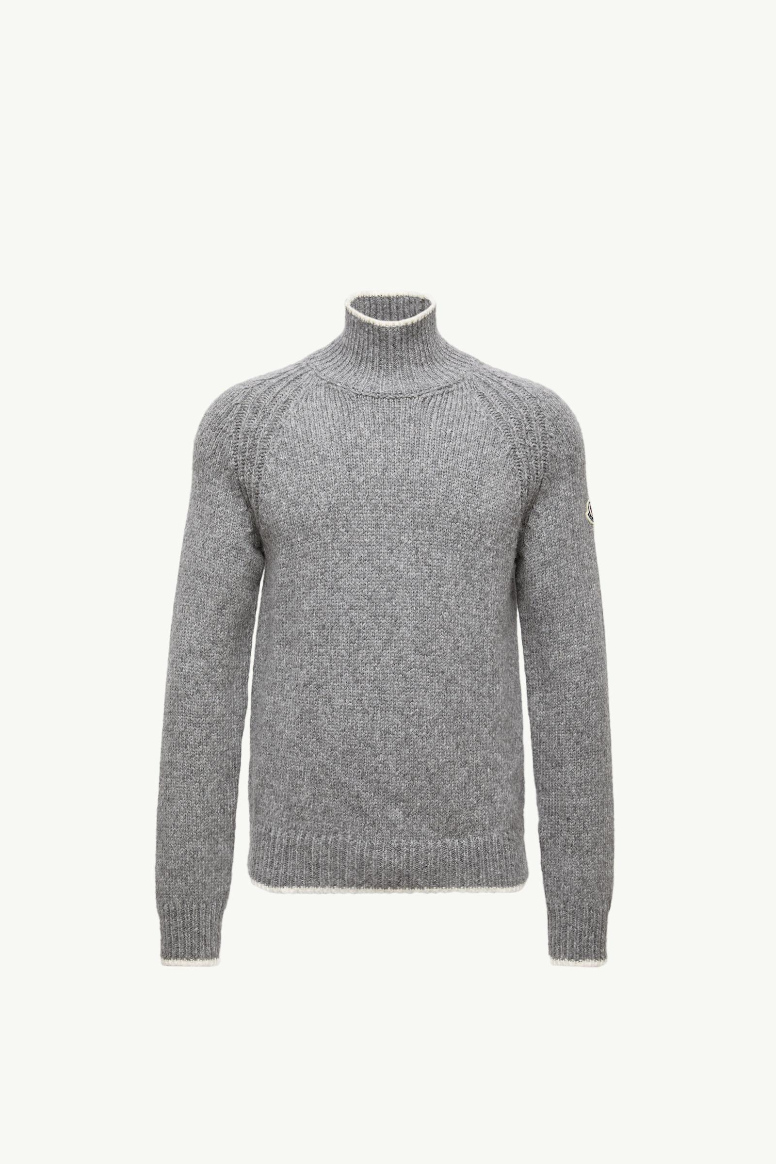 男士羊驼毛和羊毛混纺高领毛衣_findInBoutique_image