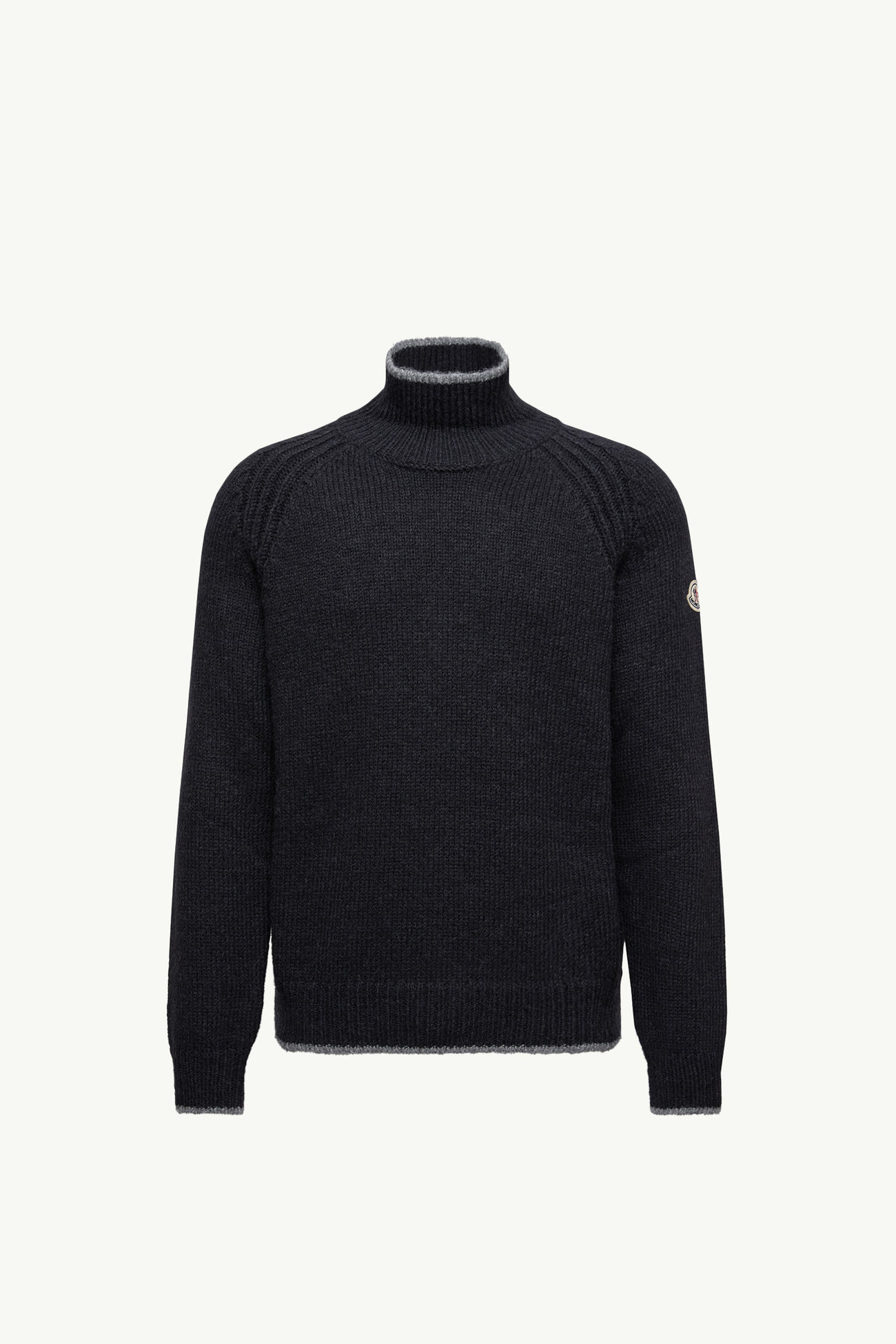 Jersey de cuello de tortuga de mezcla de alpaca y lana Hombre Negro Moncler 2