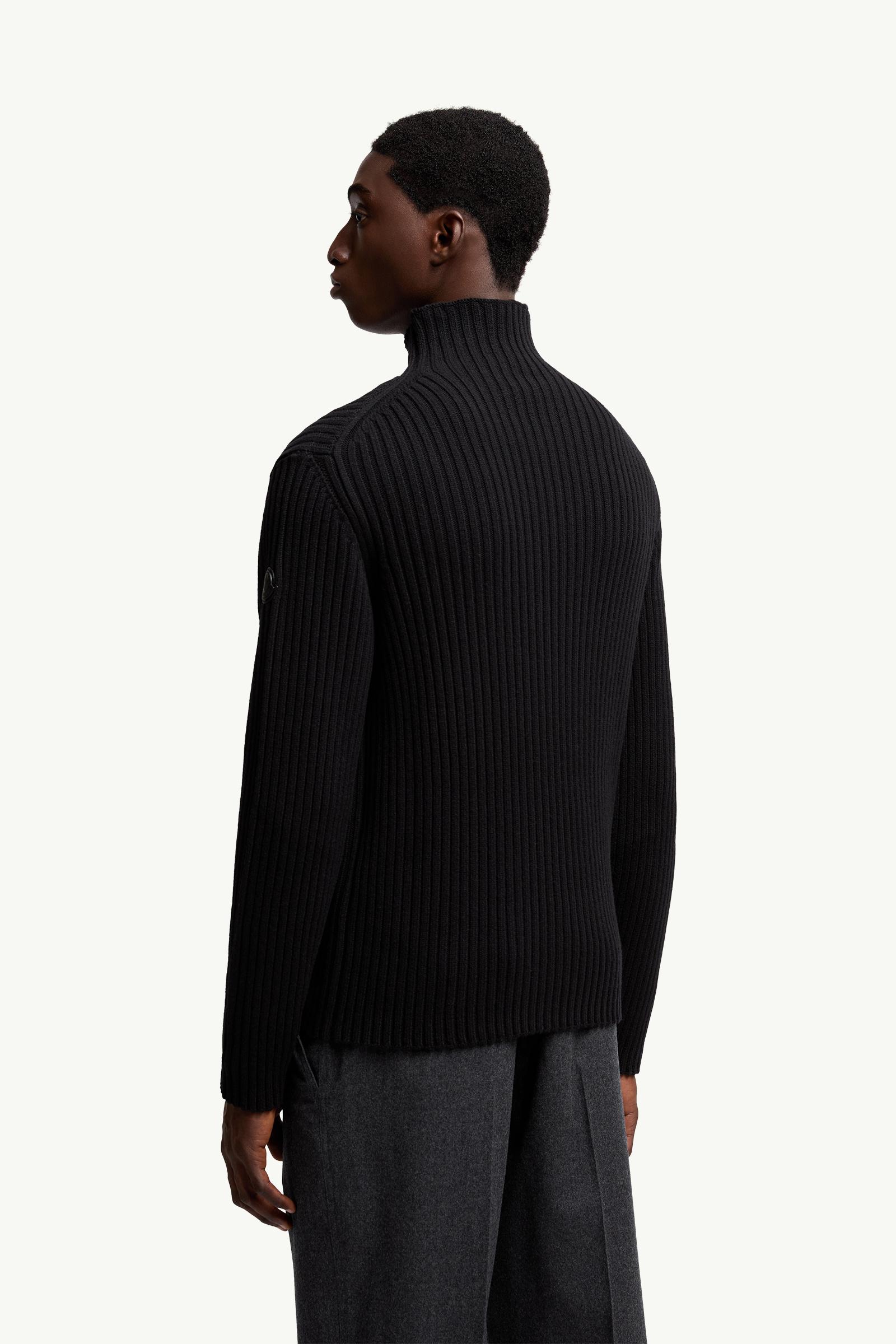 Black Wool & Cashmere Turtleneck Sweater - Sweaters & Cardigans