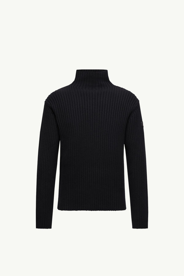 Pull à col roulé en laine et cachemire Hommes Noir Moncler 2