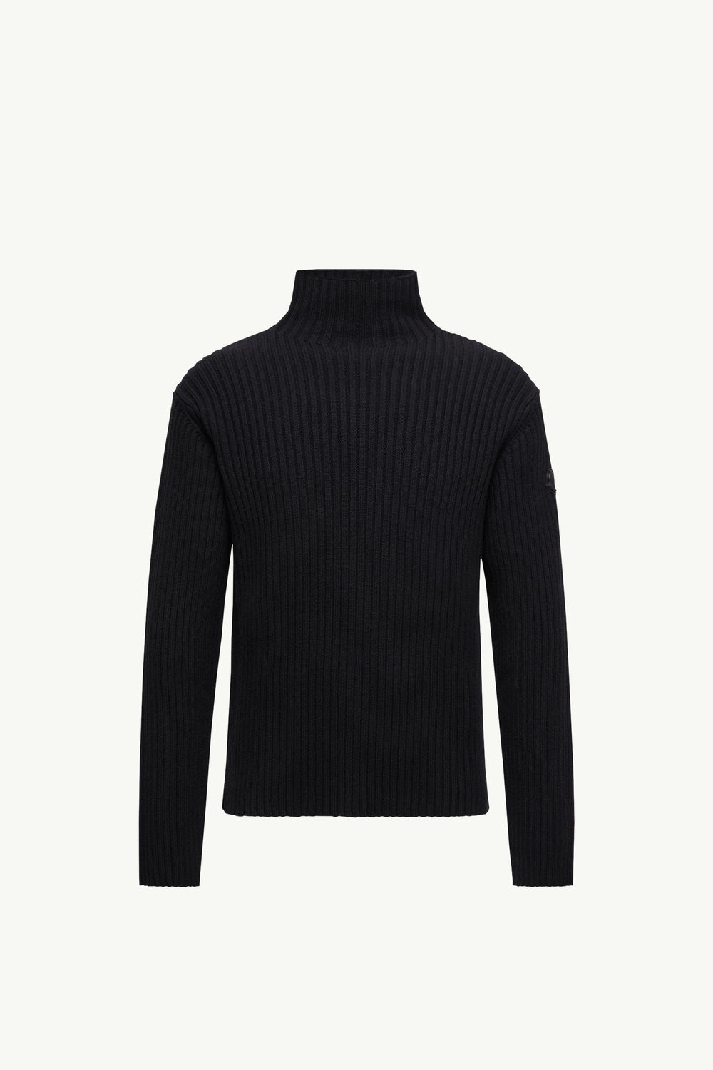 Wool & Cashmere Polo Neck Jumper Men Black Moncler 2