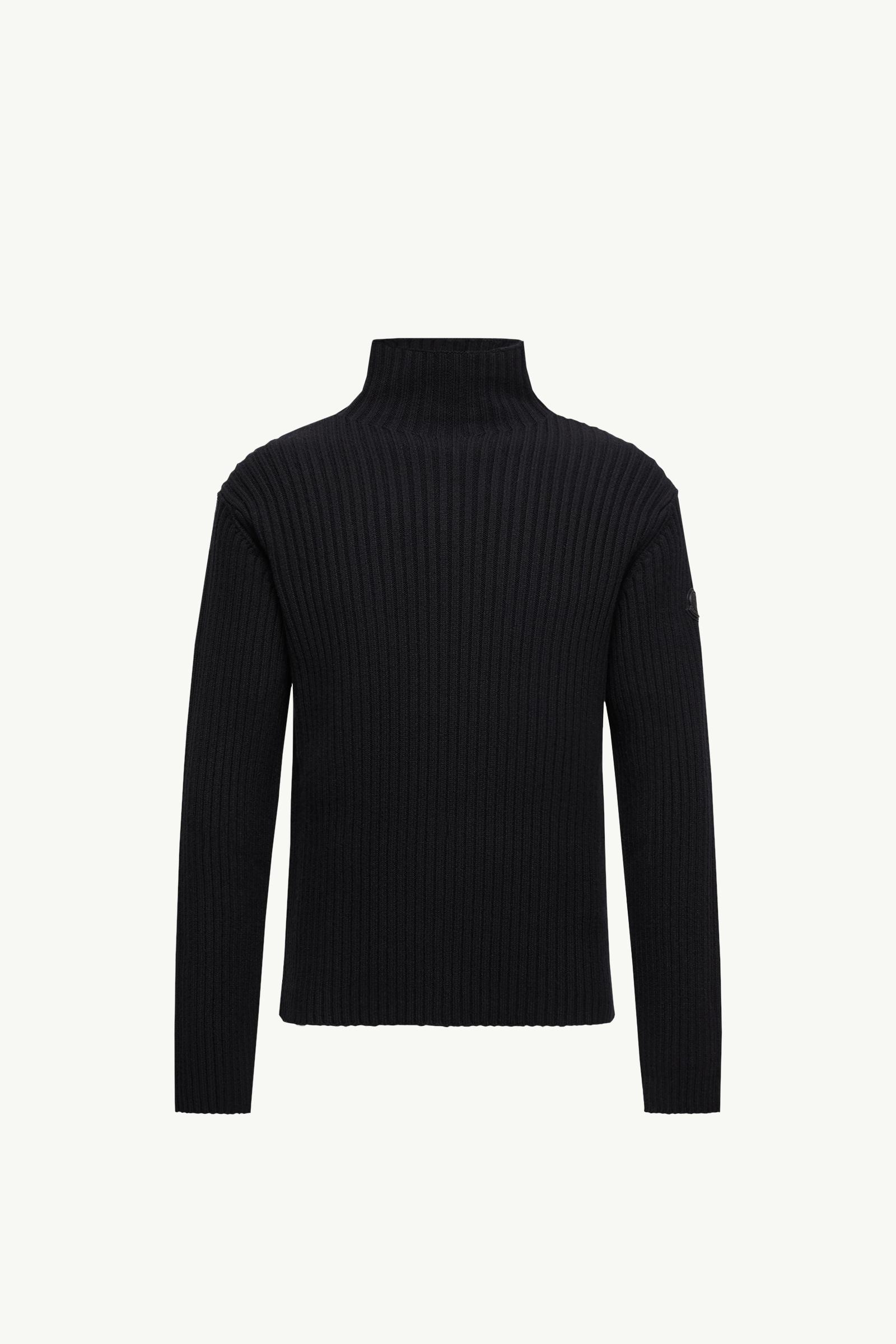 Black Wool & Cashmere Turtleneck Sweater - Sweaters & Cardigans