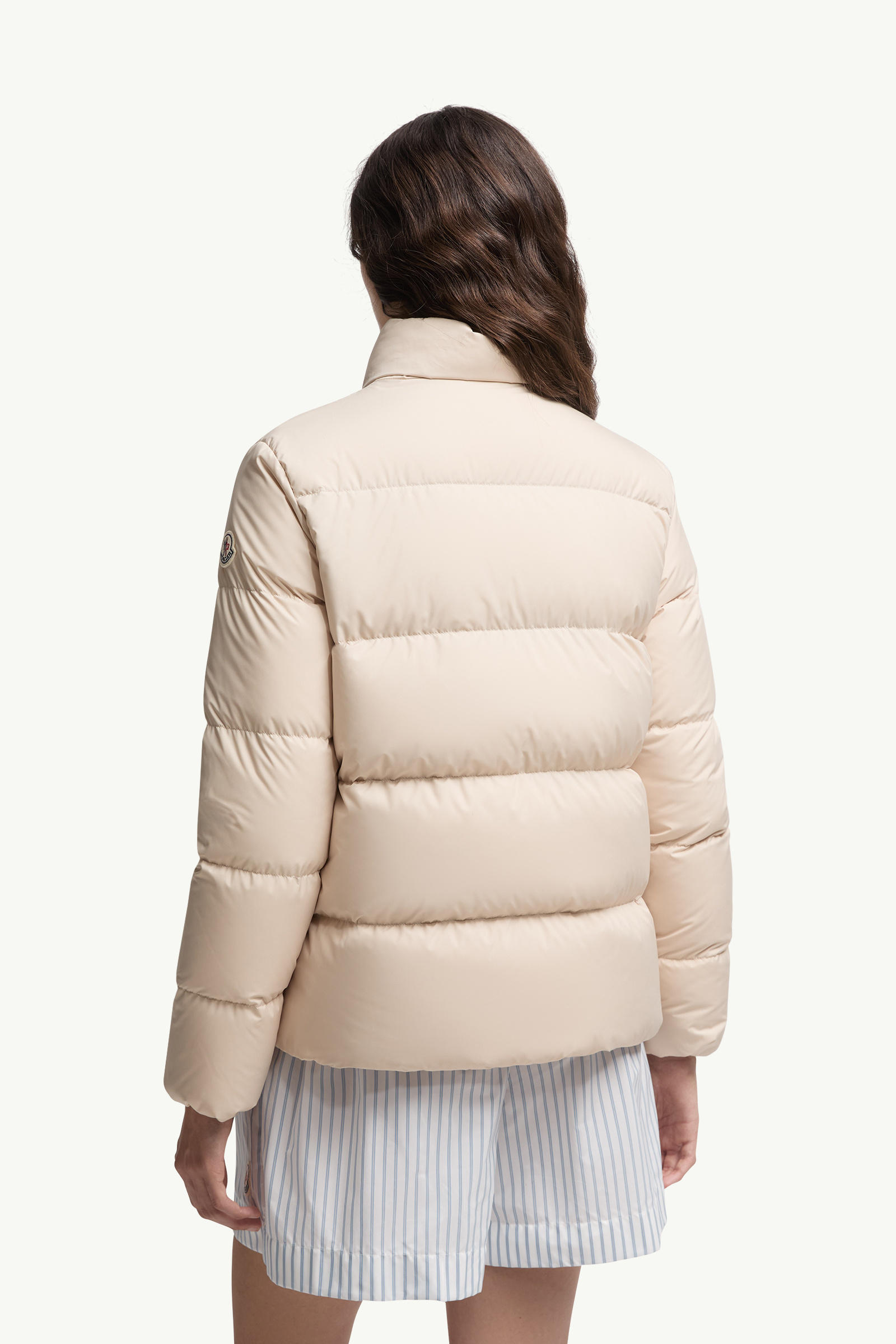 Mauzun Short Down Jacket Women Light Beige Moncler 4