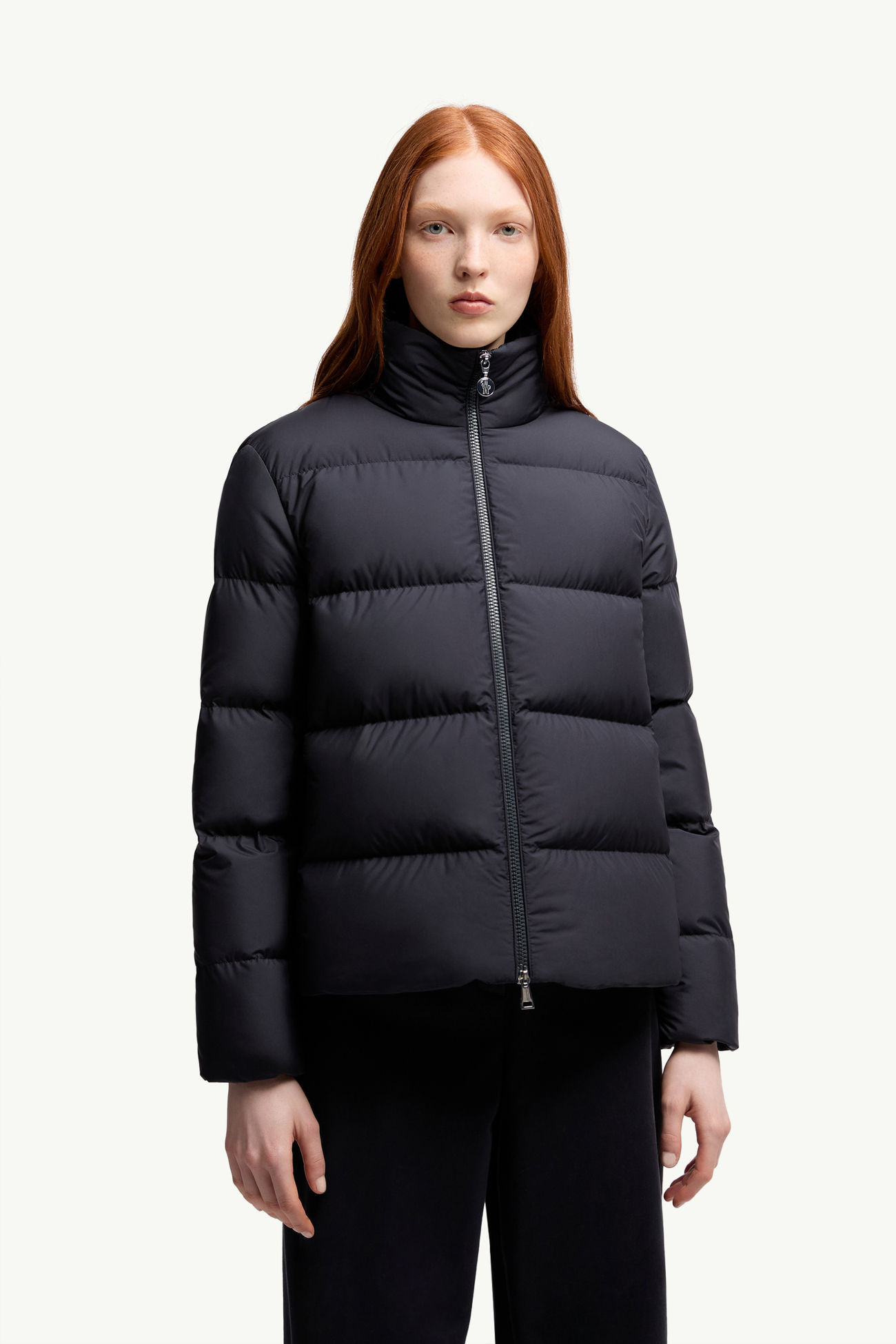 Mauzun kurze Daunenjacke Damen Navyblau Moncler 3