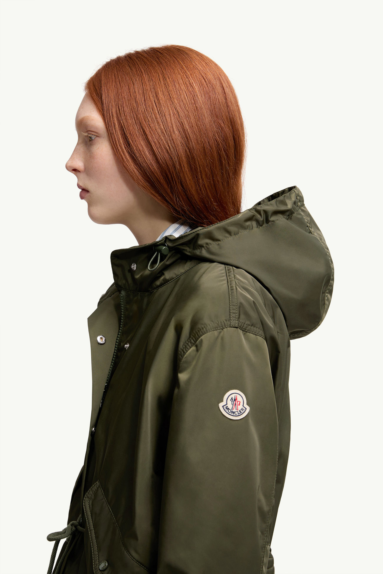 Noizay連帽派克大衣 女士 橄欖綠色 Moncler 1