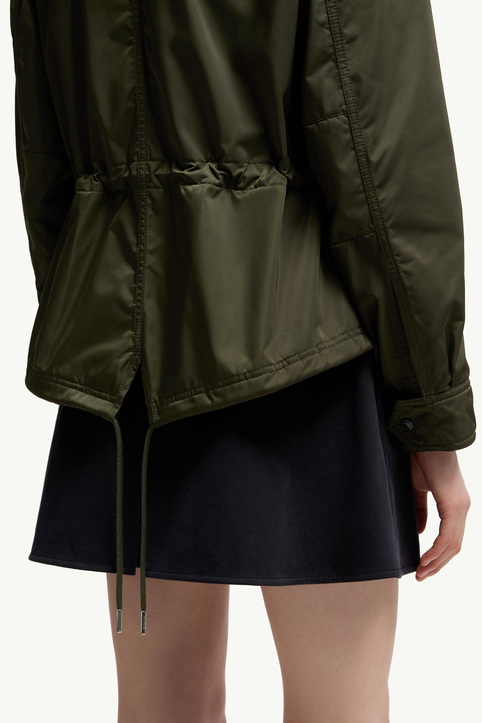 Noizay Hooded Parka Jacket Women Olive Green Moncler 5