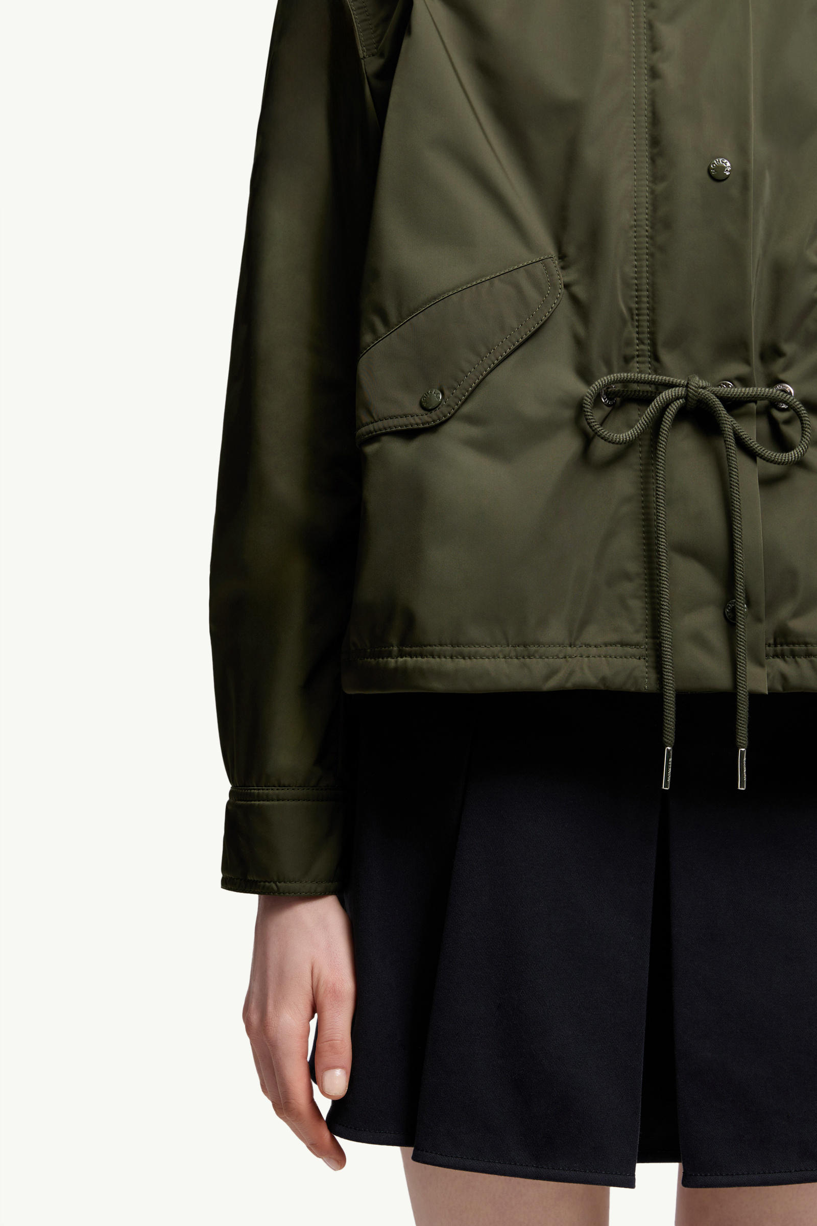 Noizay Hooded Parka Jacket Women Olive Green Moncler 6