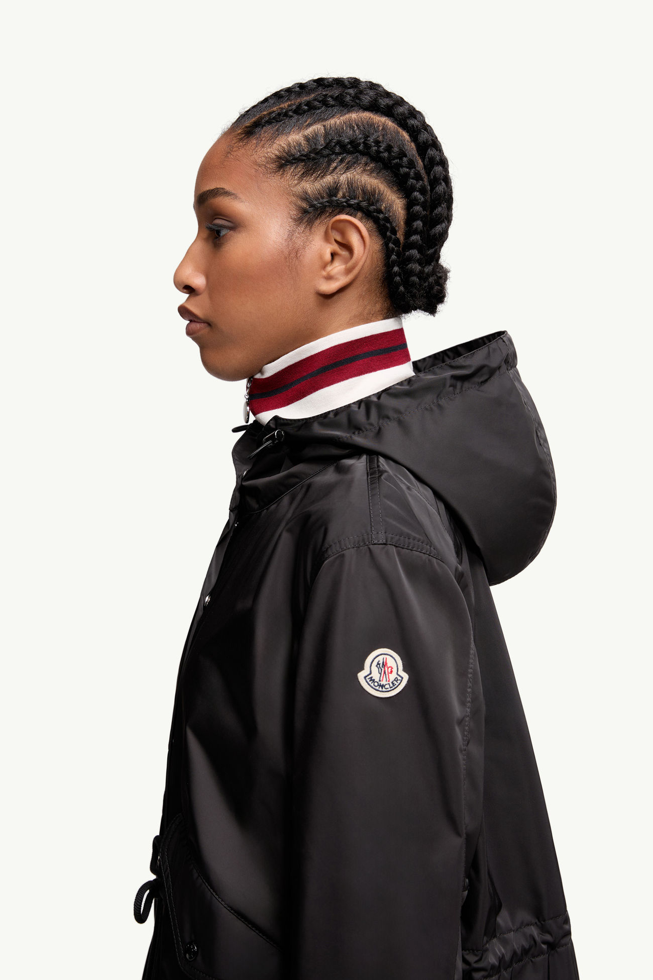 Noizay連帽派克大衣 女士 黑色 Moncler 1