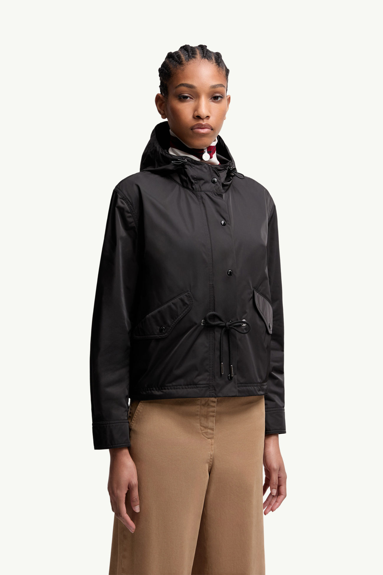 Noizay連帽派克大衣 女士 黑色 Moncler 3