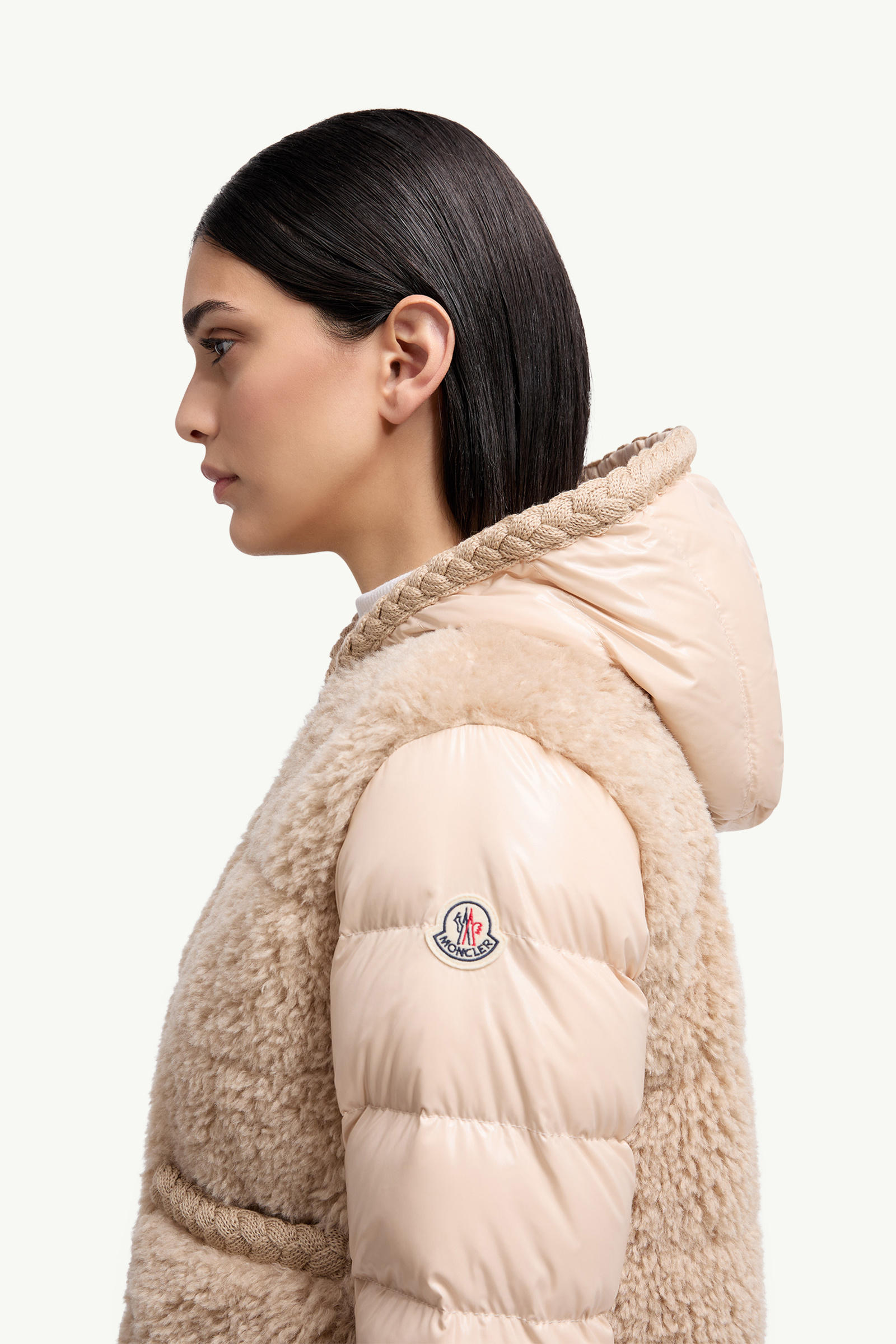 Plantay Teddy-Daunenweste mit Kapuze Damen Beige Moncler 1