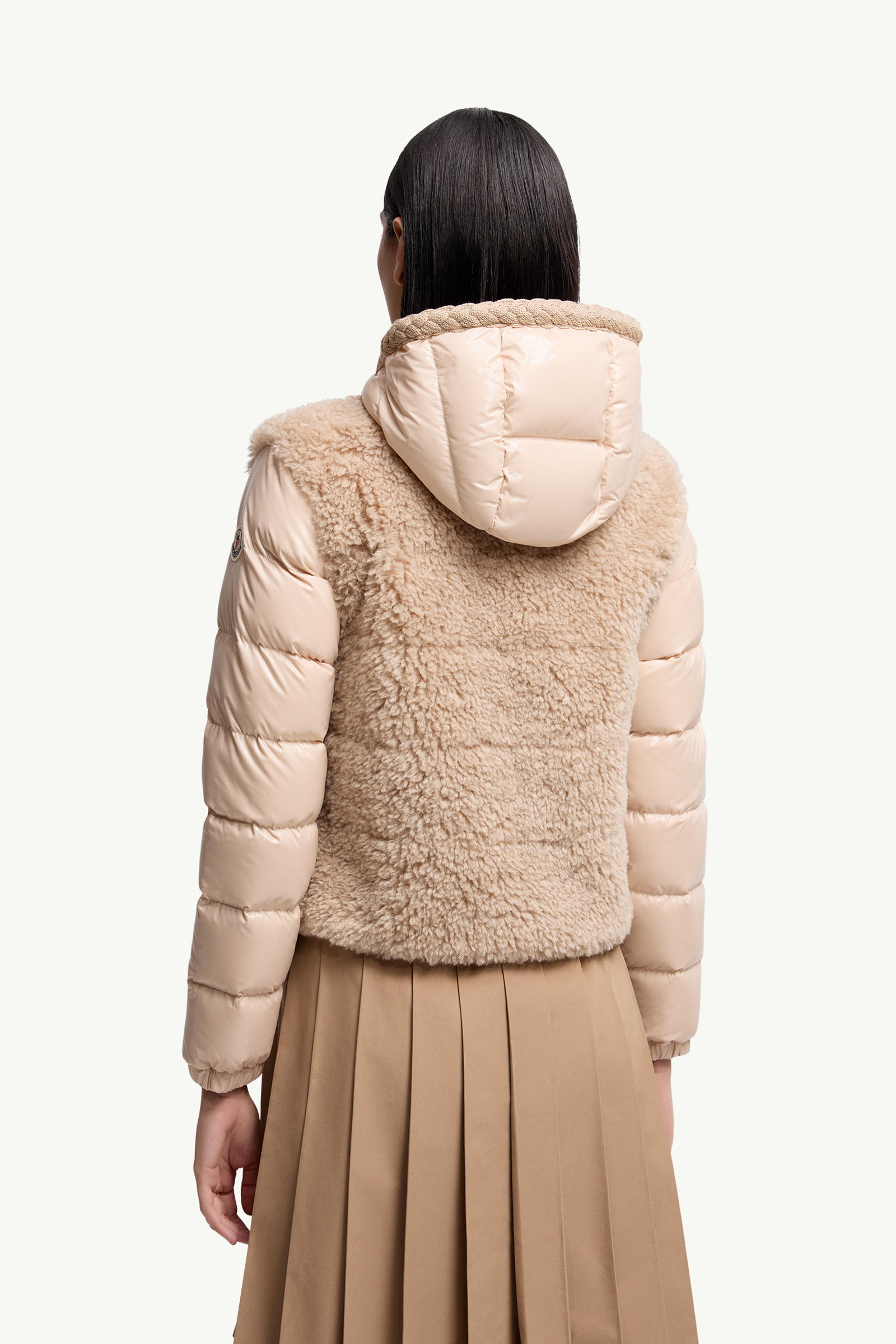 Plantay Teddy-Daunenweste mit Kapuze Damen Beige Moncler 4
