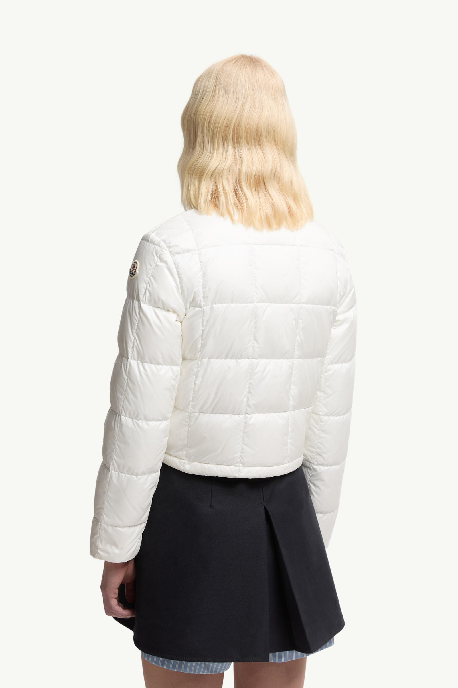 Jarcieu Braided Trim Short Down Jacket Women White Moncler 4