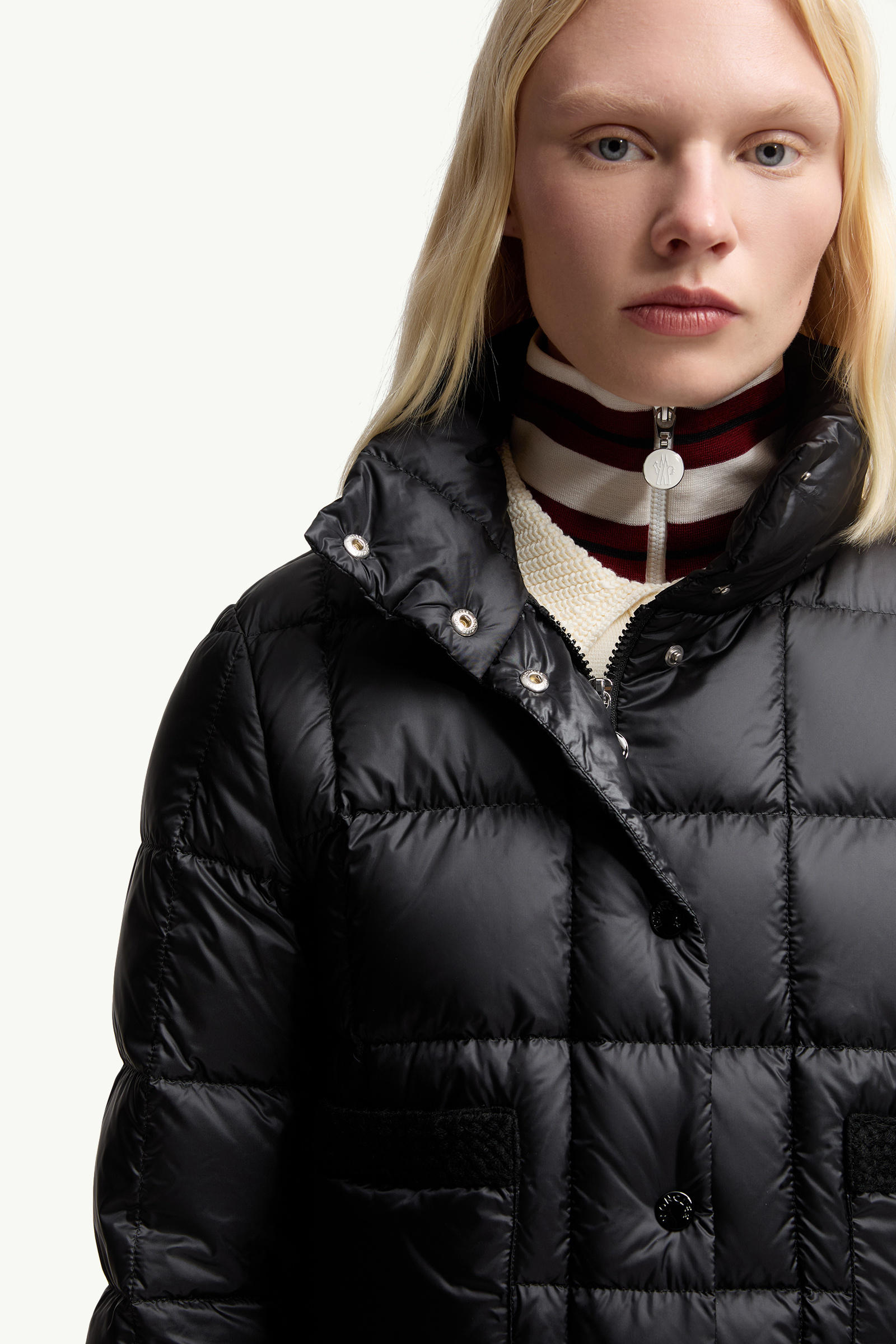 Doudoune courte à bordure tressée Jarcieu Femmes Noir Moncler 5