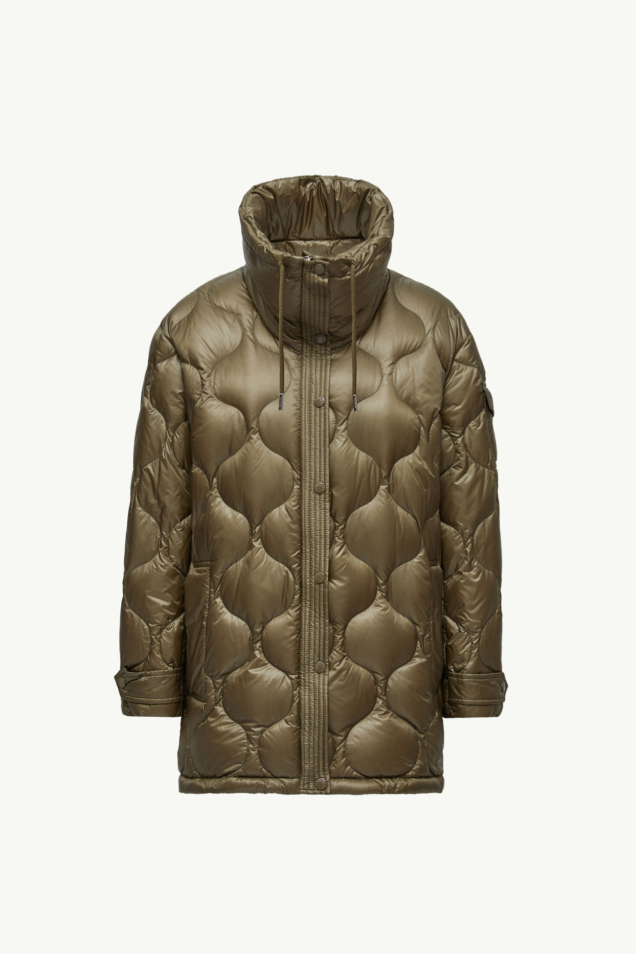 Lombi連帽中長羽絨外套 女士 橄欖綠色 Moncler 2