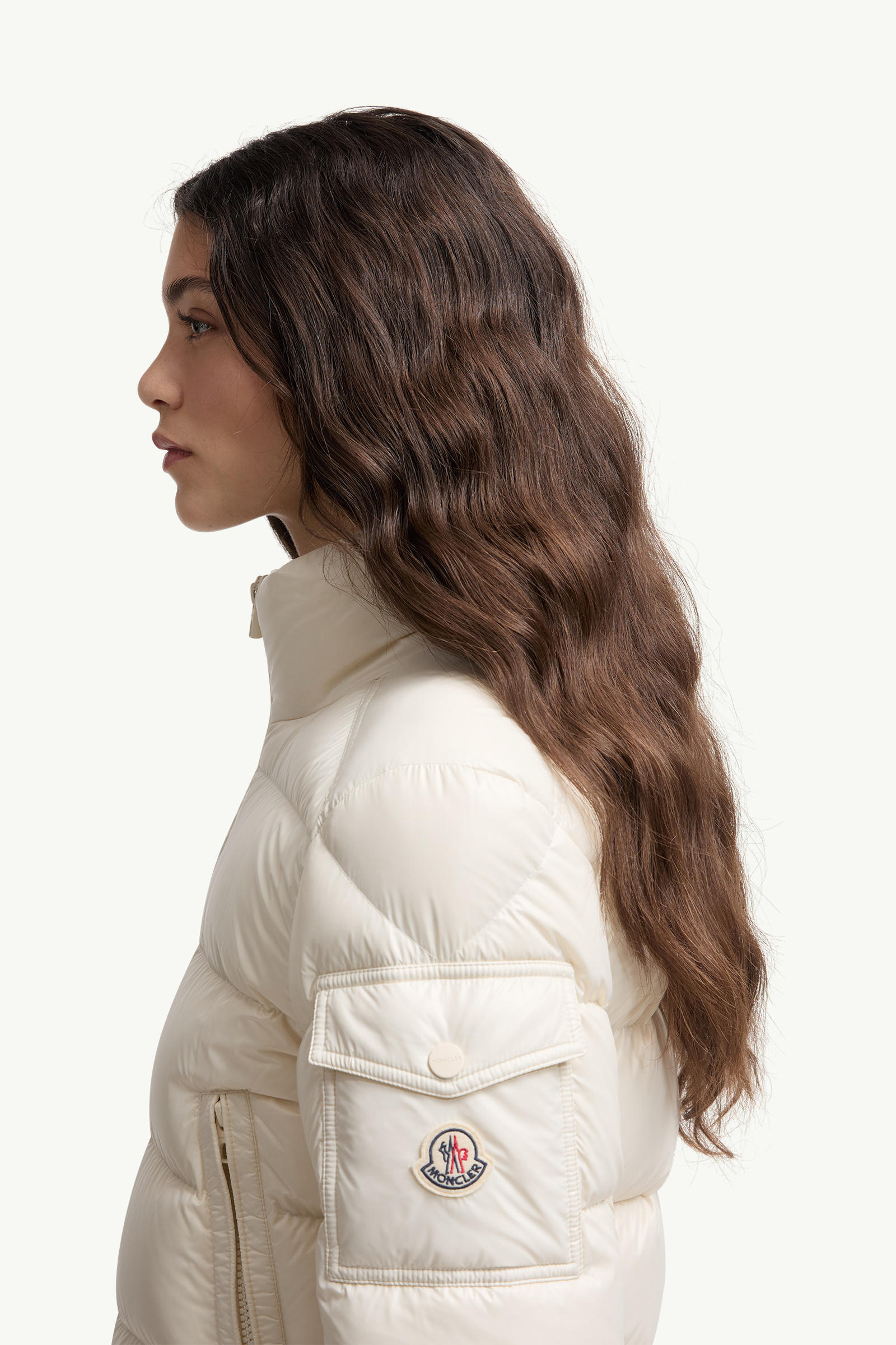 Petra Short Down Jacket Women White Moncler 1