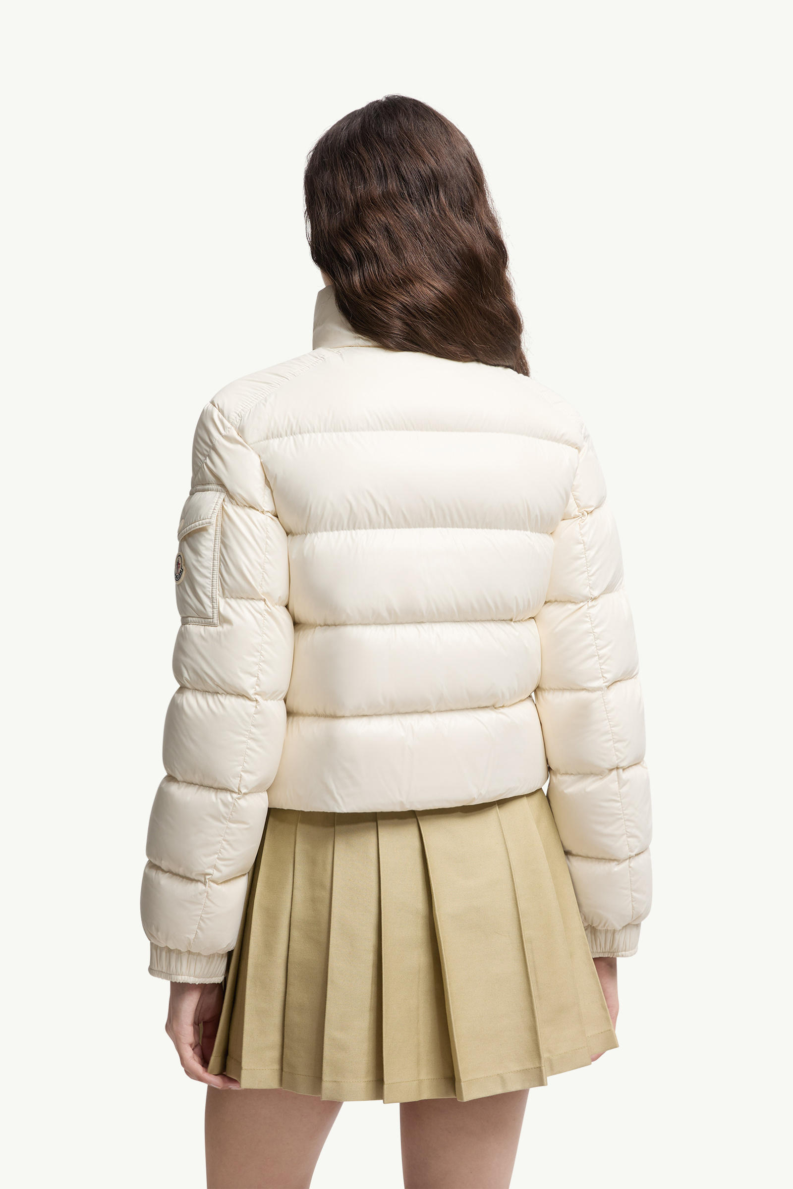 Petra Short Down Jacket Women White Moncler 4