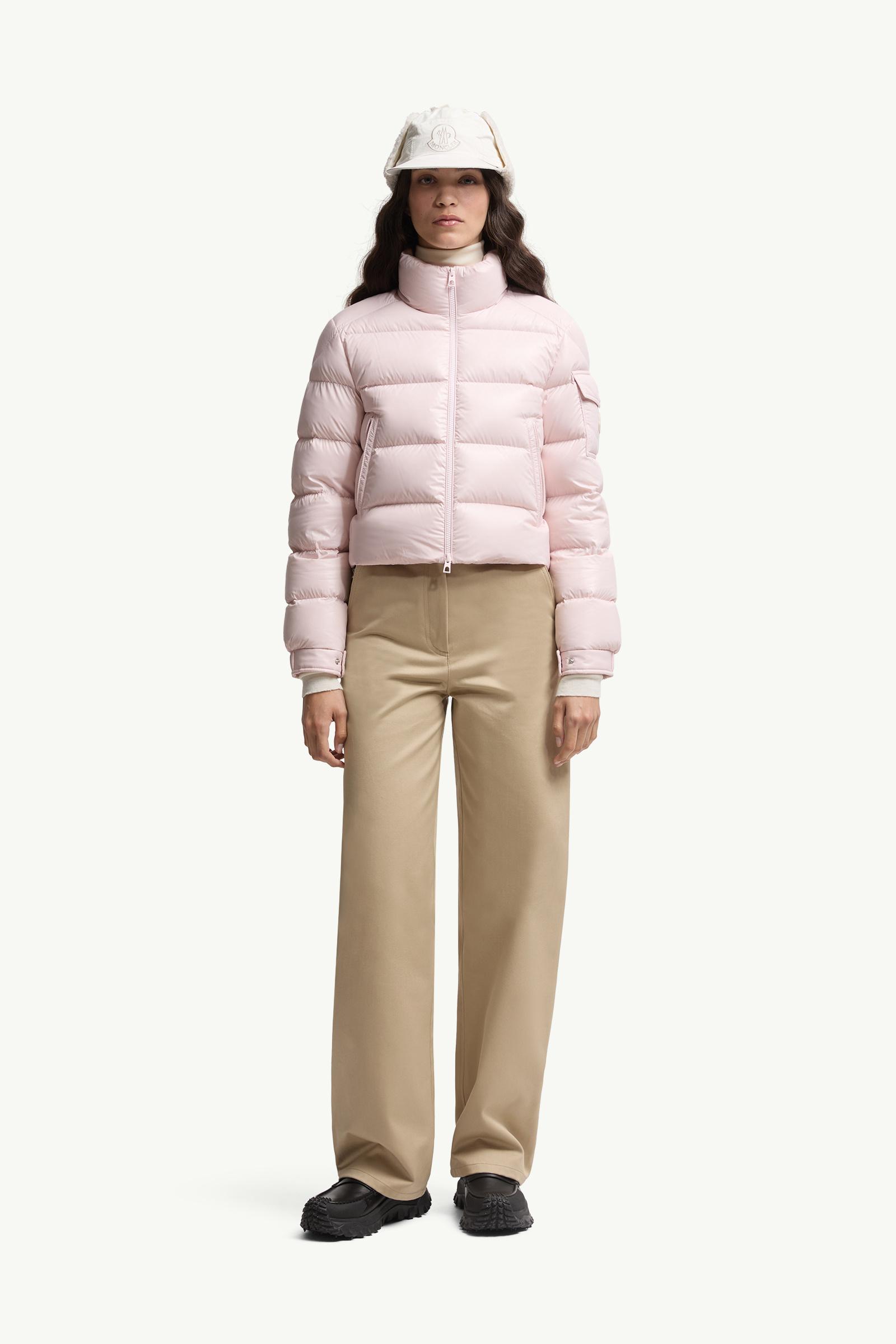 Light Pink Petra Short Down Jacket - Short Down Jackets for