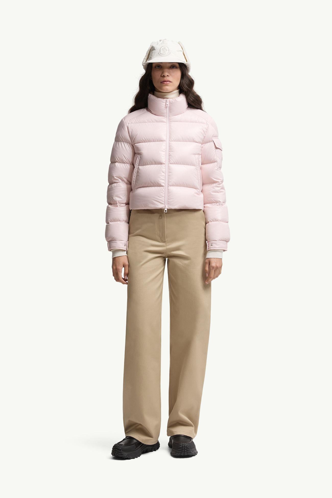 Petra kurze Daunenjacke Damen Hellpink Moncler 0