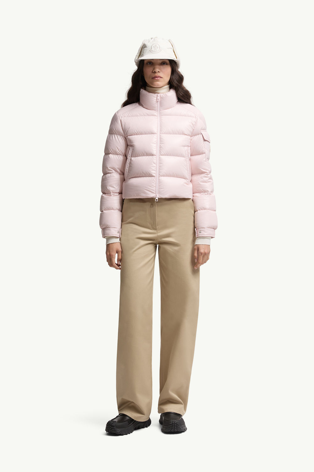 Petra Short Down Jacket Women Light Pink Moncler 0