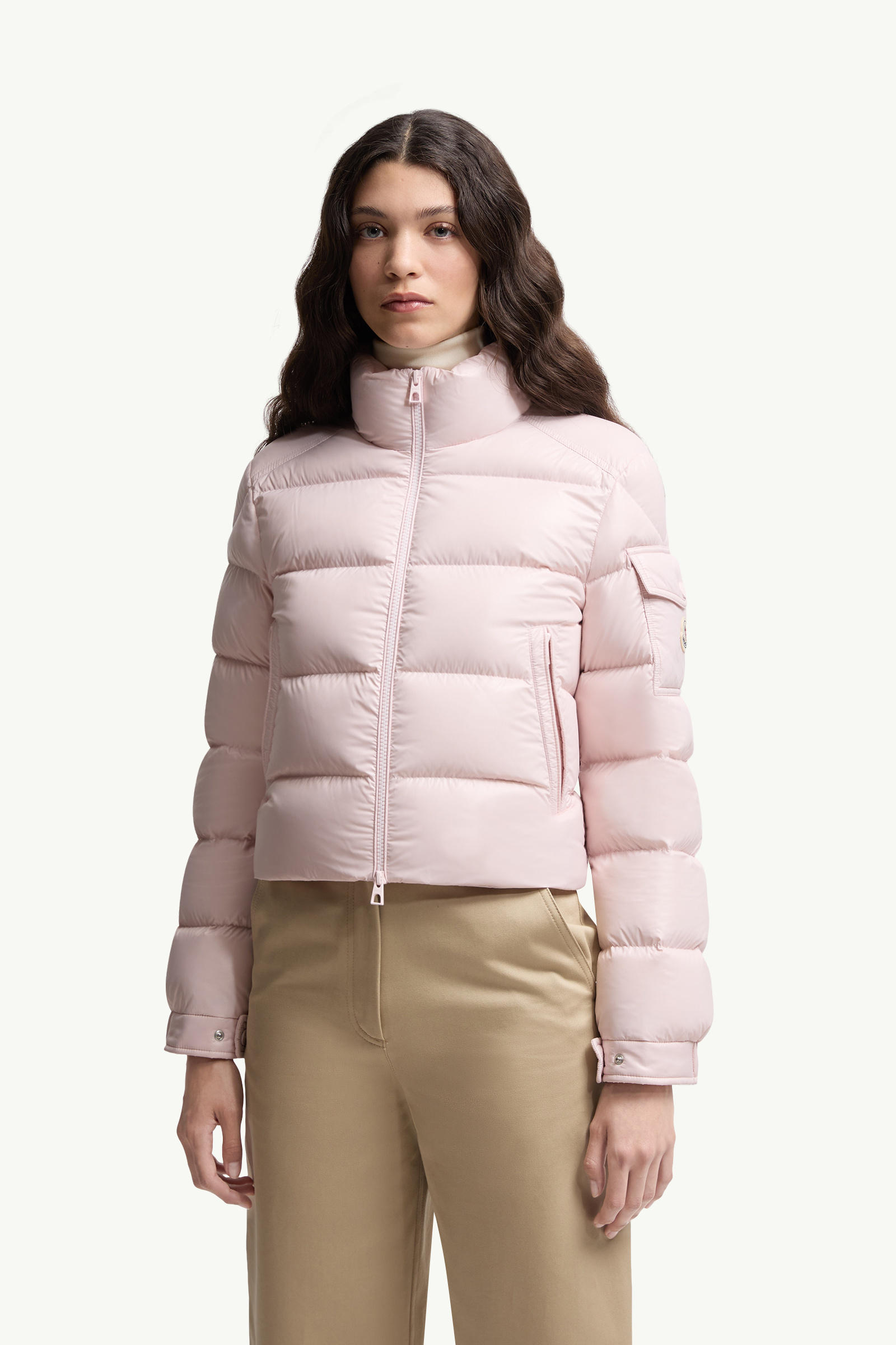 Petra Short Down Jacket Women Light Pink Moncler 3