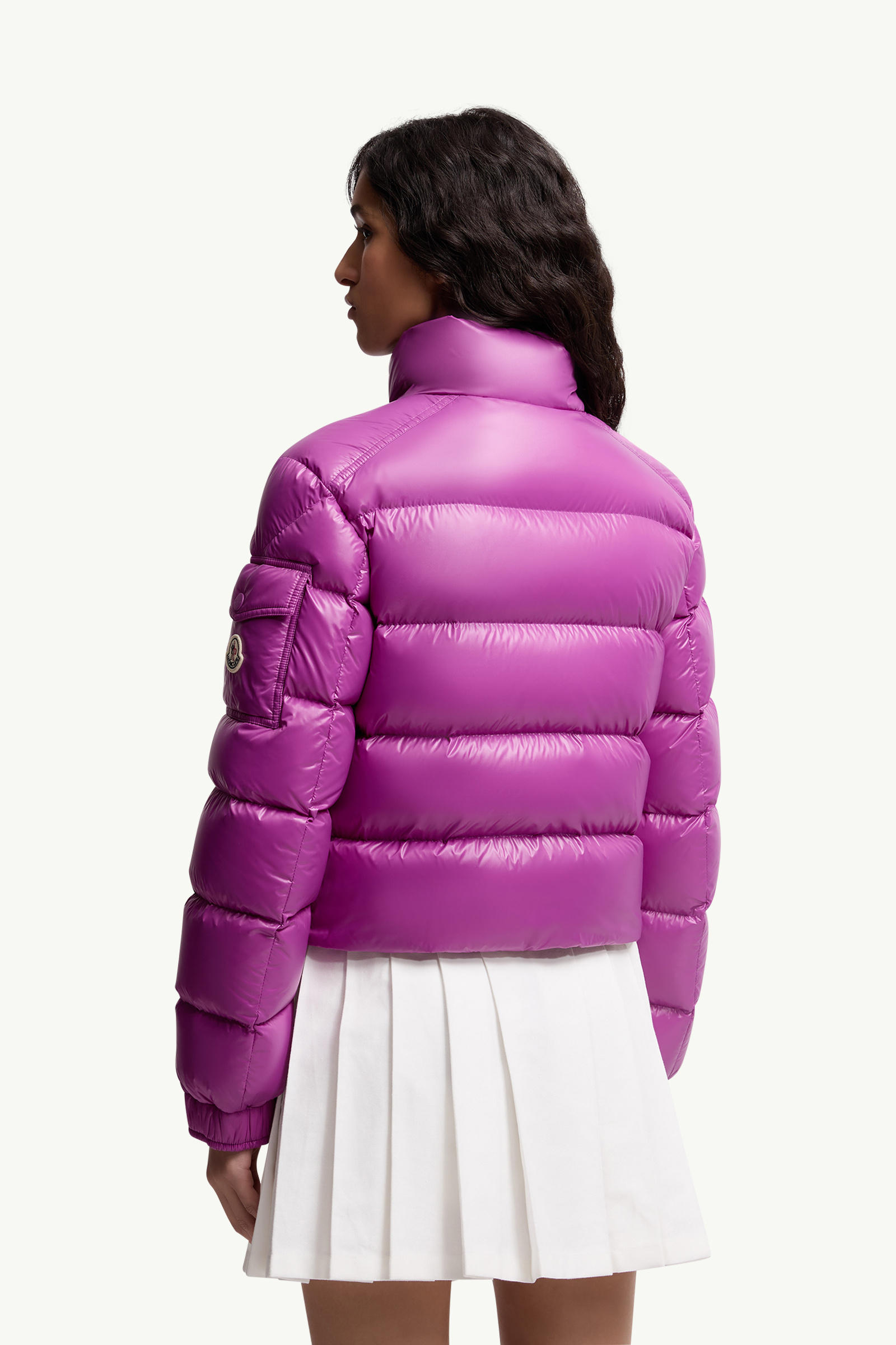 Petra Short Down Jacket Women Fuchsia Moncler 4