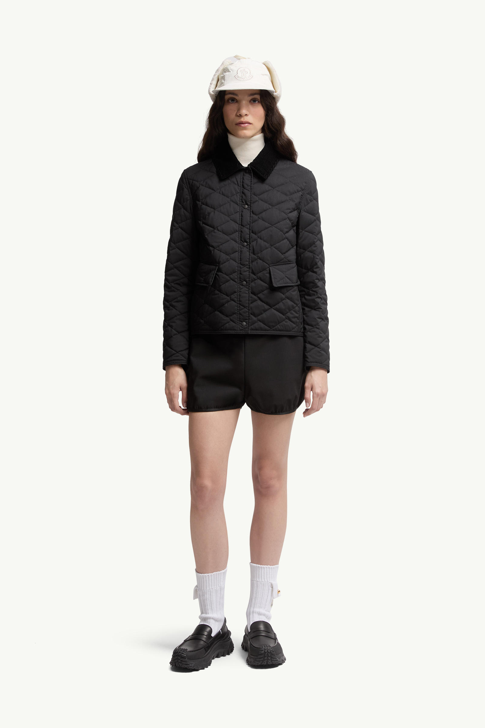 Citno Taffeta Short Down Jacket Women Black Moncler 0
