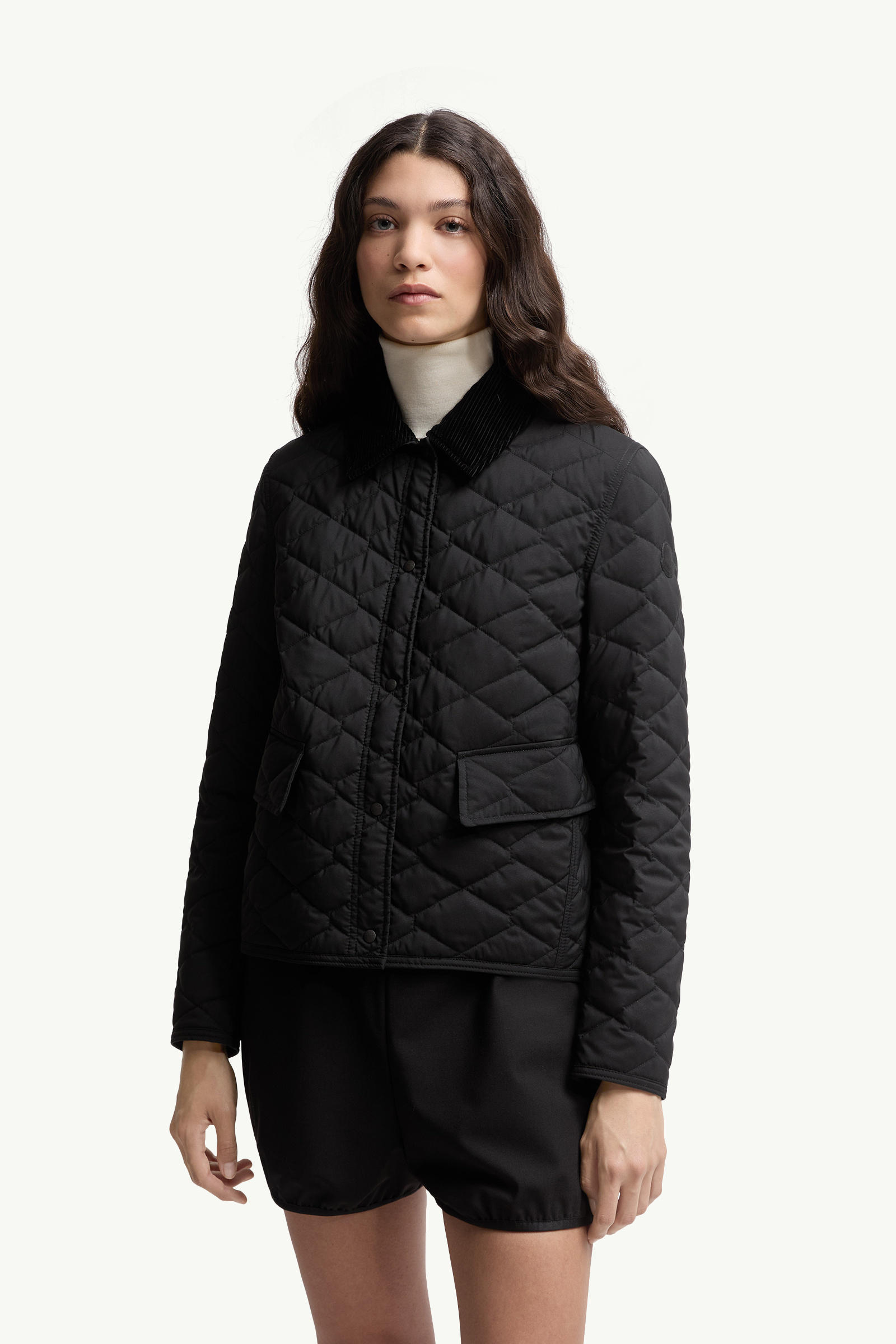 Citno Taffeta Short Down Jacket Women Black Moncler 3