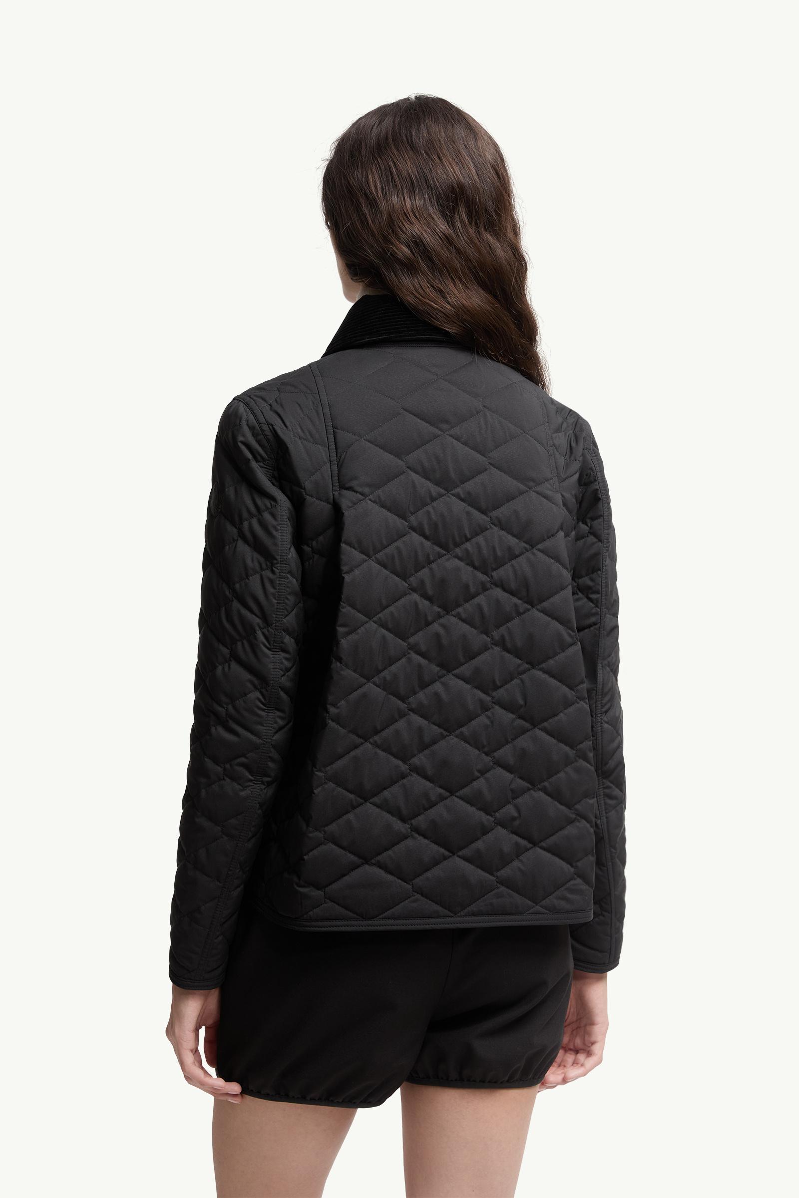 Black Citno Taffeta Short Down Jacket - Short Down Jackets