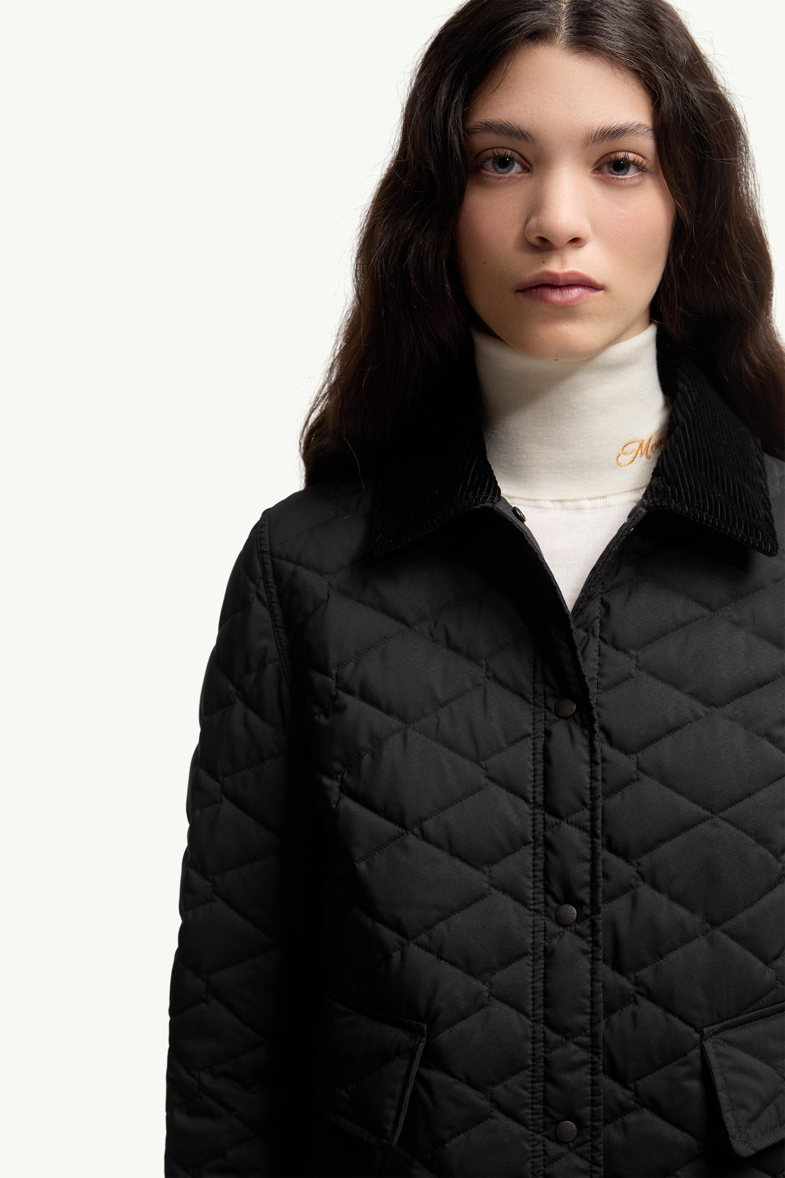 Citno Taffeta Short Down Jacket Women Black Moncler 6