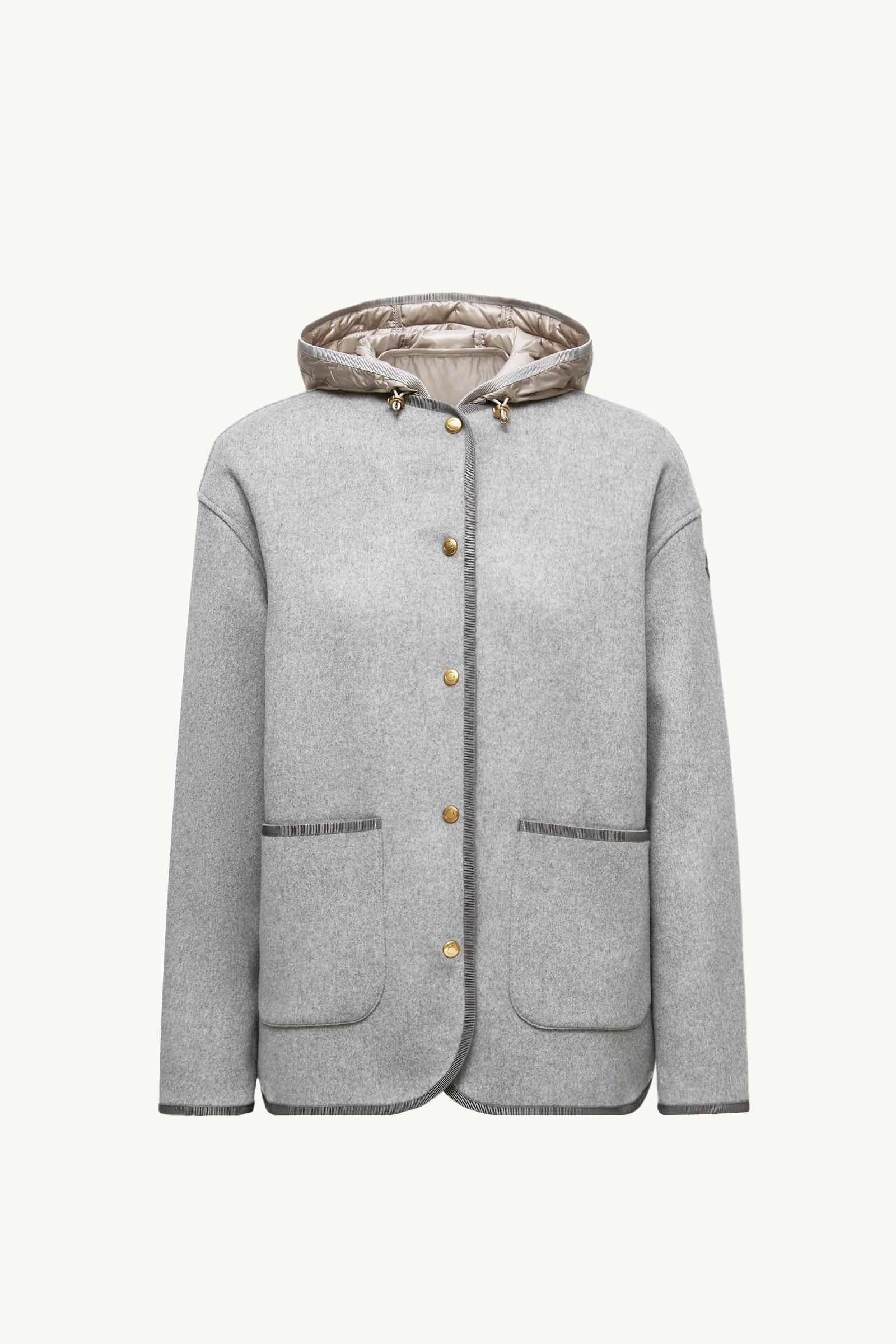 Grey Reposse 3-in-1 Wool & Cashmere Short Down Jacket - Long