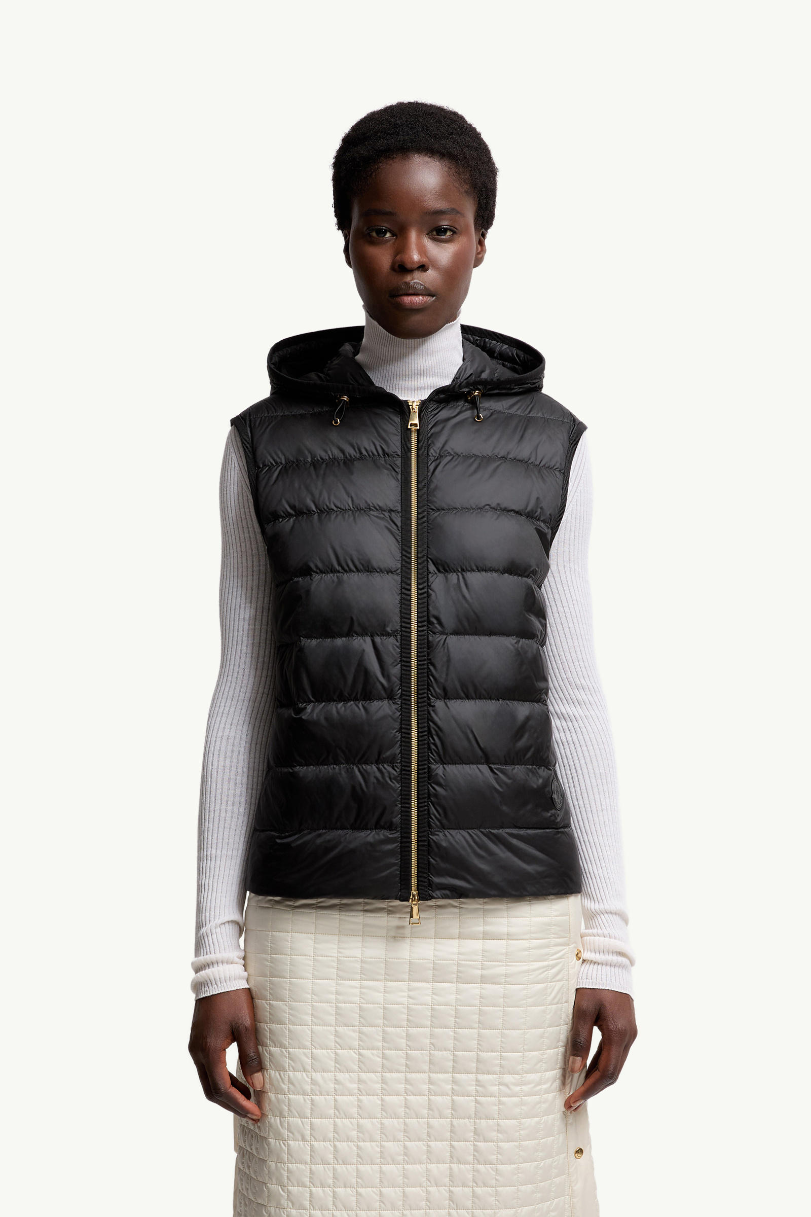 Reposse 3-in-1 Wool & Cashmere Short Down Jacket Women Black Moncler 5
