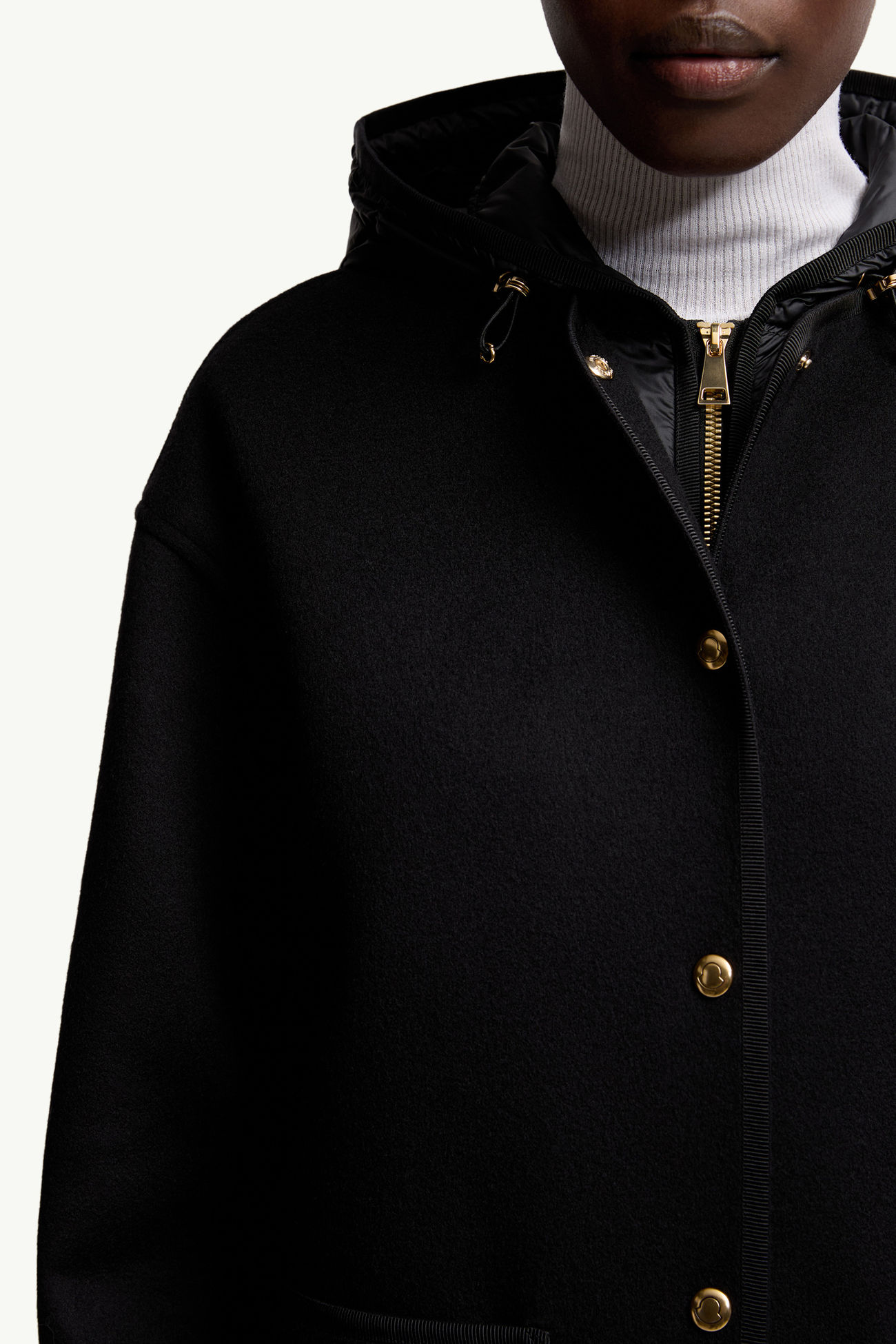 Piumino 3-in-1 Reposse in lana e cashmere Donna Nero Moncler 7