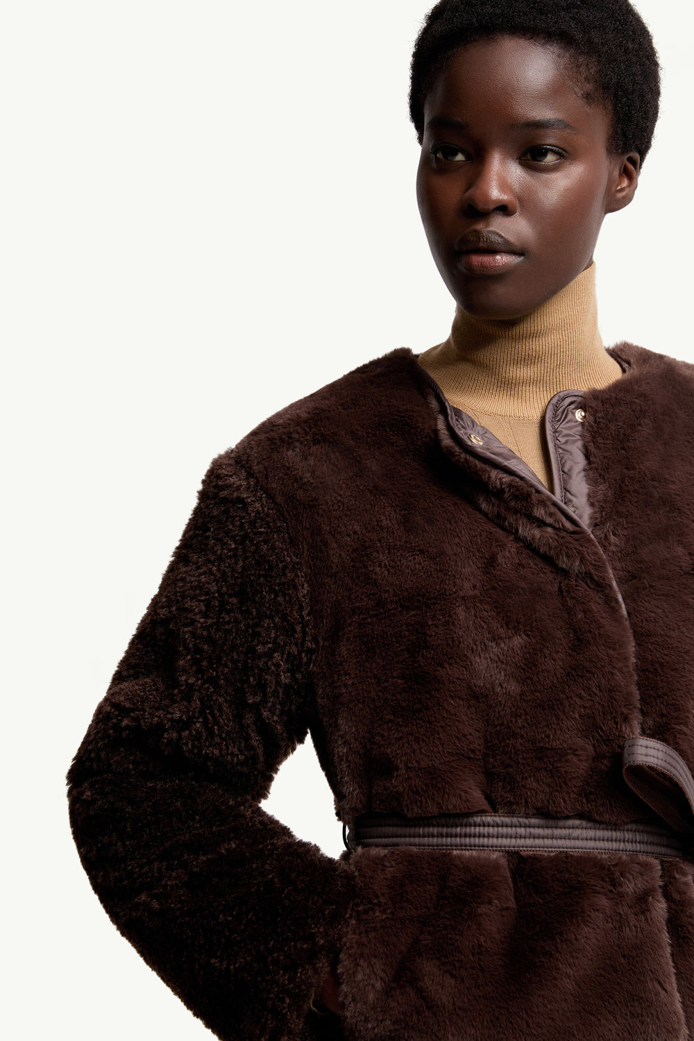 ダークブラウン Jouillat ショートダウンジャケット : ショートダウン 