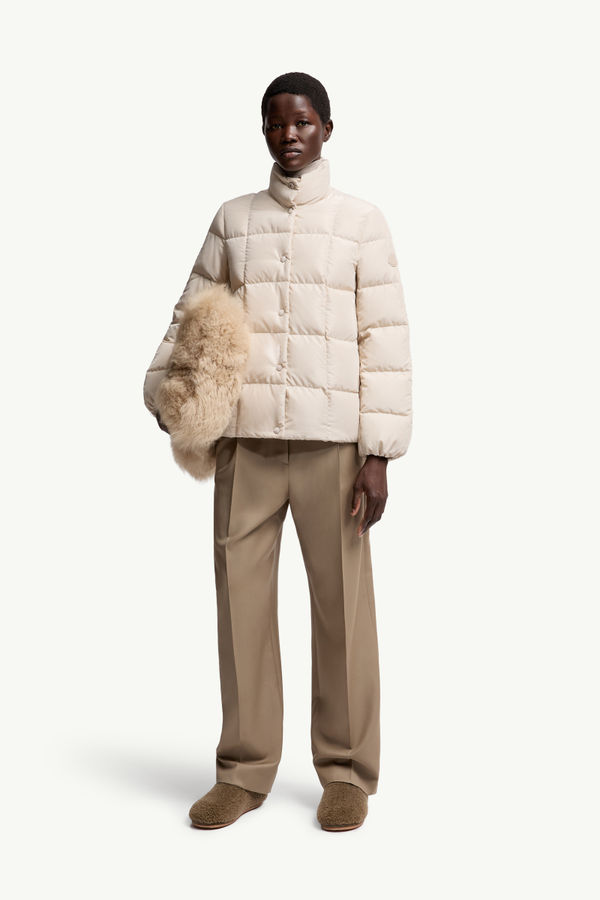 Cochevinne Square-Quilted Short Down Jacket Women Light Beige Moncler 0
