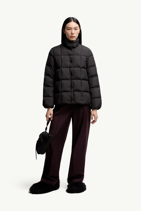 Cochevinne quadratisch gesteppte kurze Daunenjacke Damen Schwarz Moncler 0