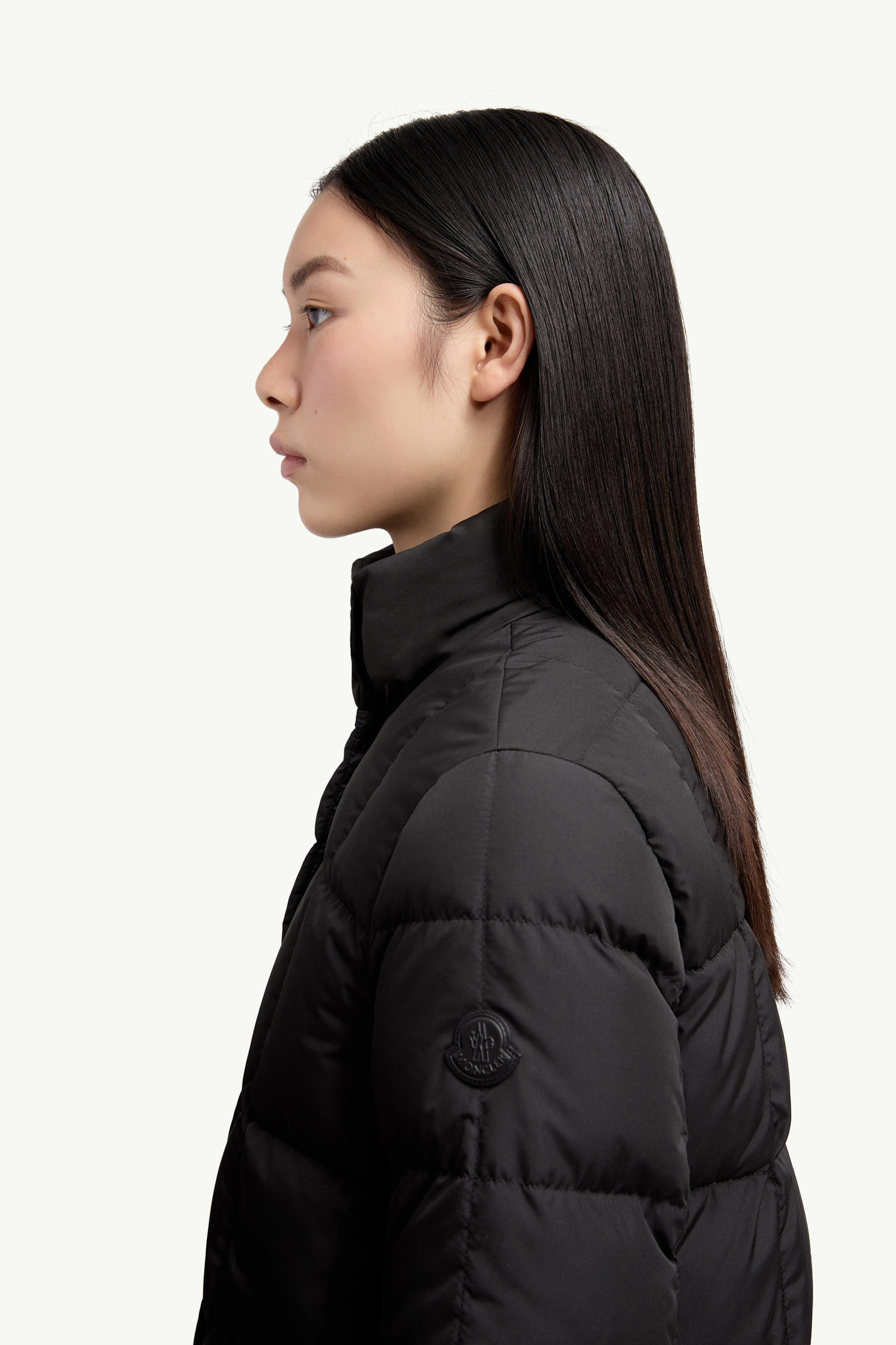 Cochevinne Square-Quilted Short Down Jacket Women Black Moncler 1