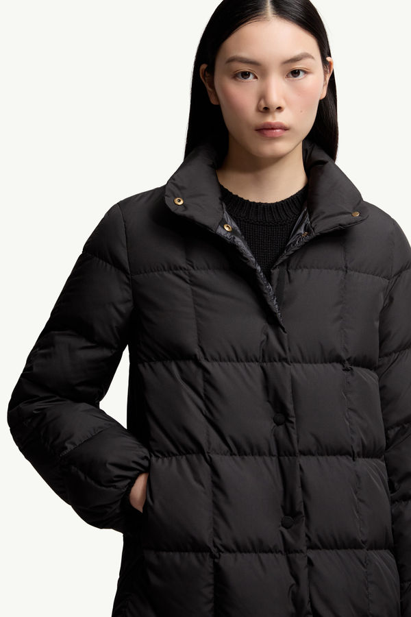 Cochevinne quadratisch gesteppte kurze Daunenjacke Damen Schwarz Moncler 5