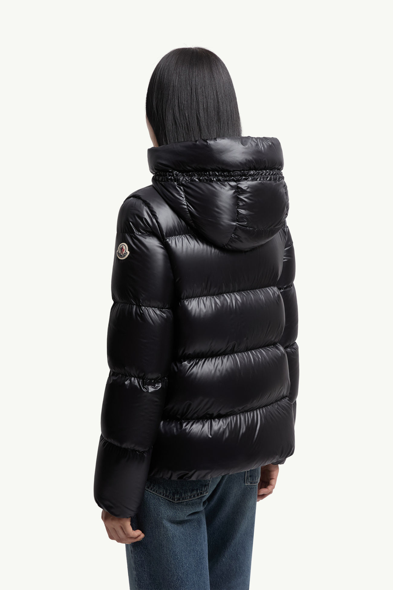 Serittes連帽短身羽絨外套 女士 黑色 Moncler 4