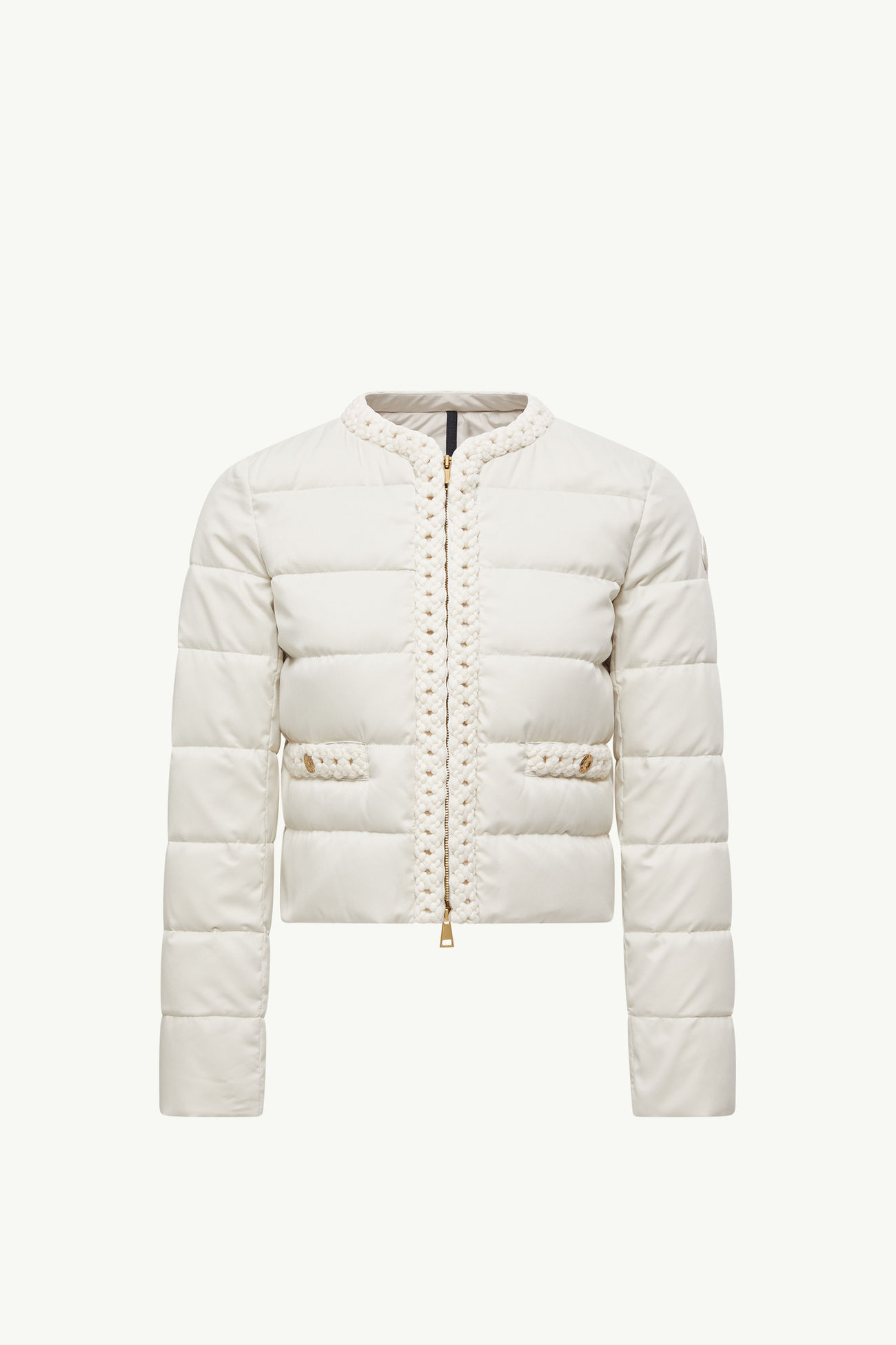 Maur Wool-Trimmed Short Down Jacket レディース ホワイト Moncler 2