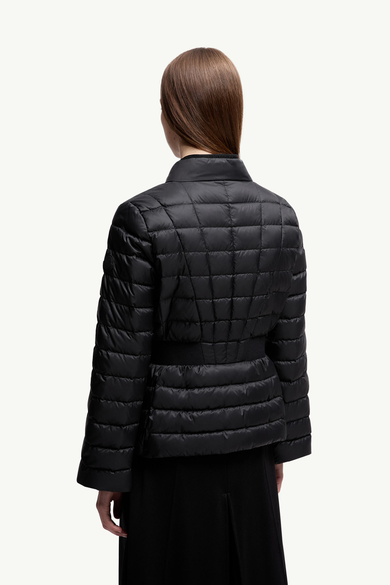 Verrerie Fit & Flare kurze Daunenjacke Damen Schwarz Moncler 4