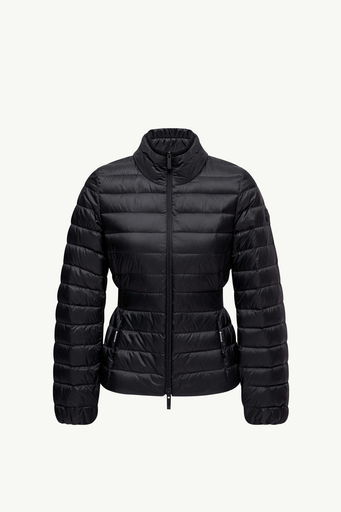 Plumífero corto ajustado y acampanado Verrerie Mujer Negro Moncler 2