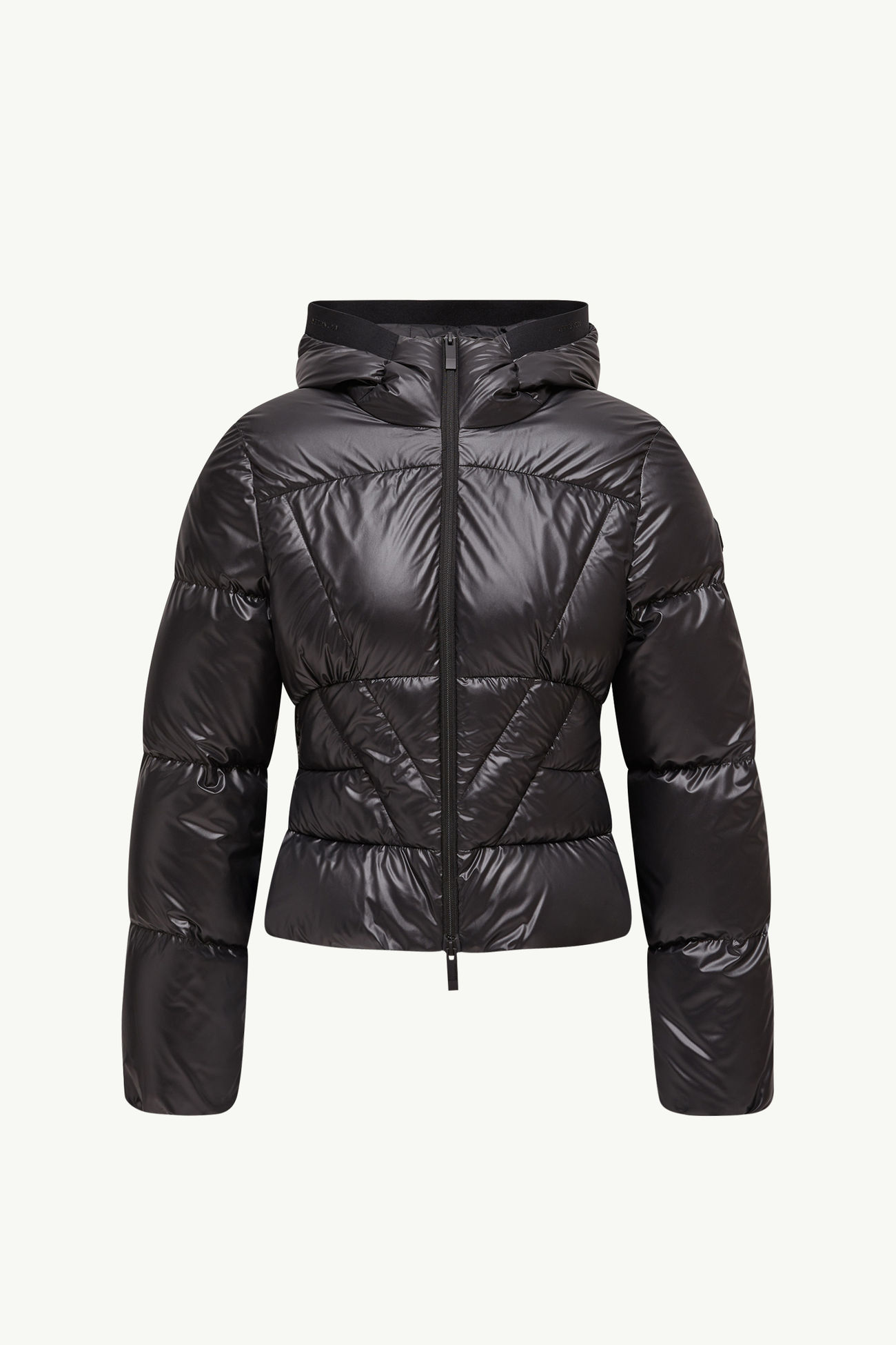 Doudoune courte à capuche et matelassage géométrique Wineck Femmes Noir Moncler 2